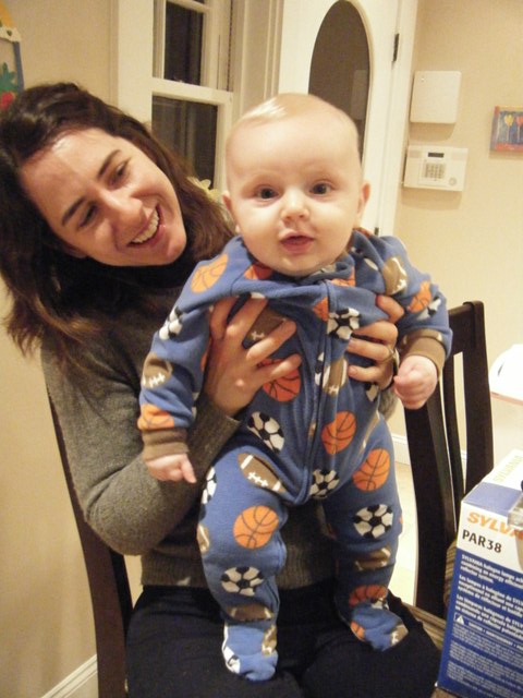 Andy loves playing with Rachel