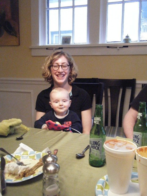 Matt turned 32! Here we are celebrating with my parents!