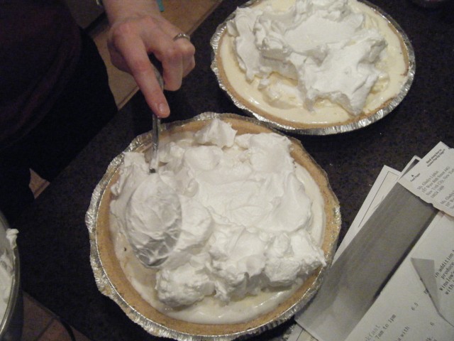 Making Baked Alaska