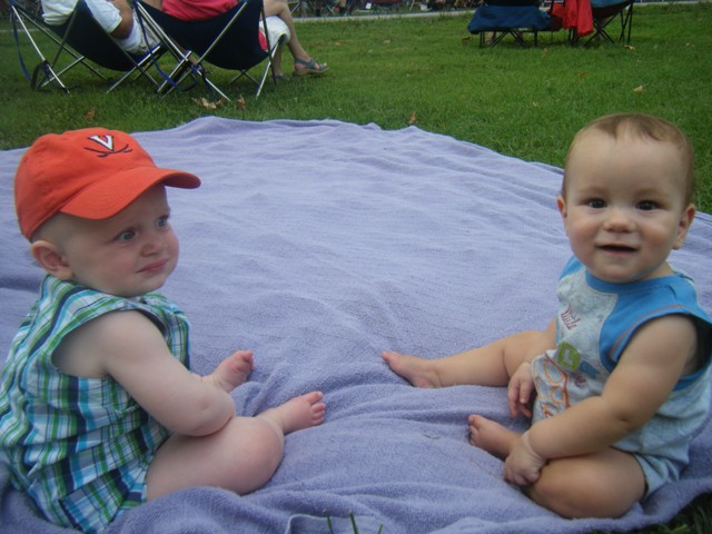 Listening to the Soulard Blues Band with Alex