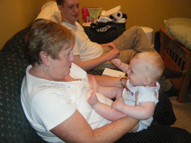 Being tickled by Nana