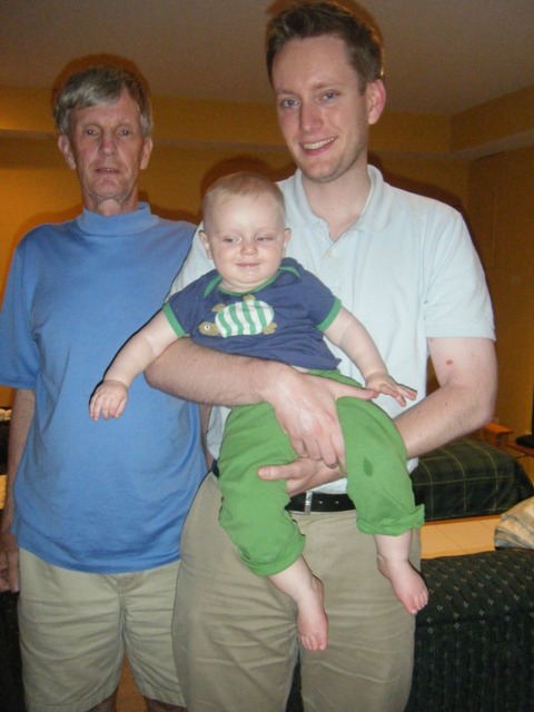 Three generations of Byron Men