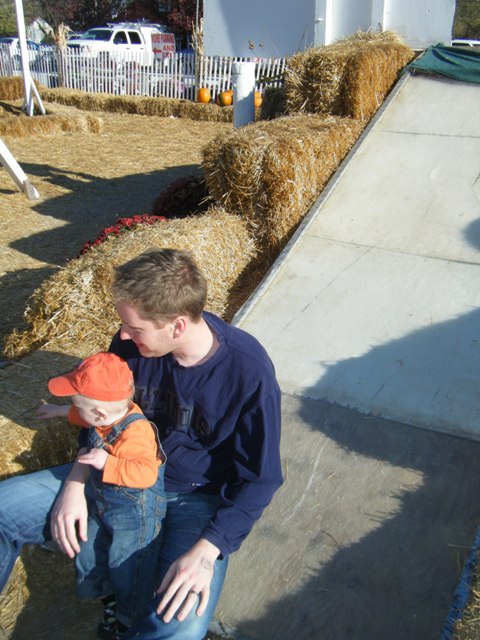 Slide at Pumpkin Patch