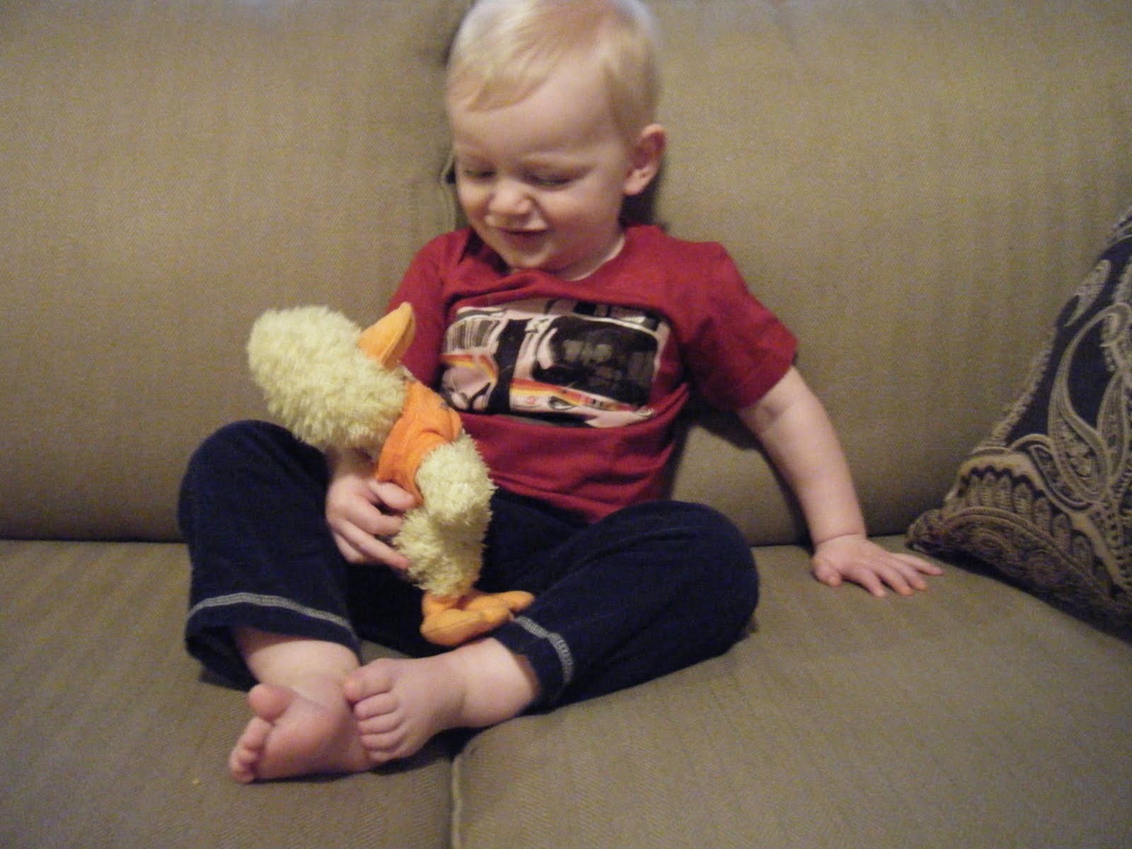 Andy loves his new bus shirt from Stl Style on Cherokee Street