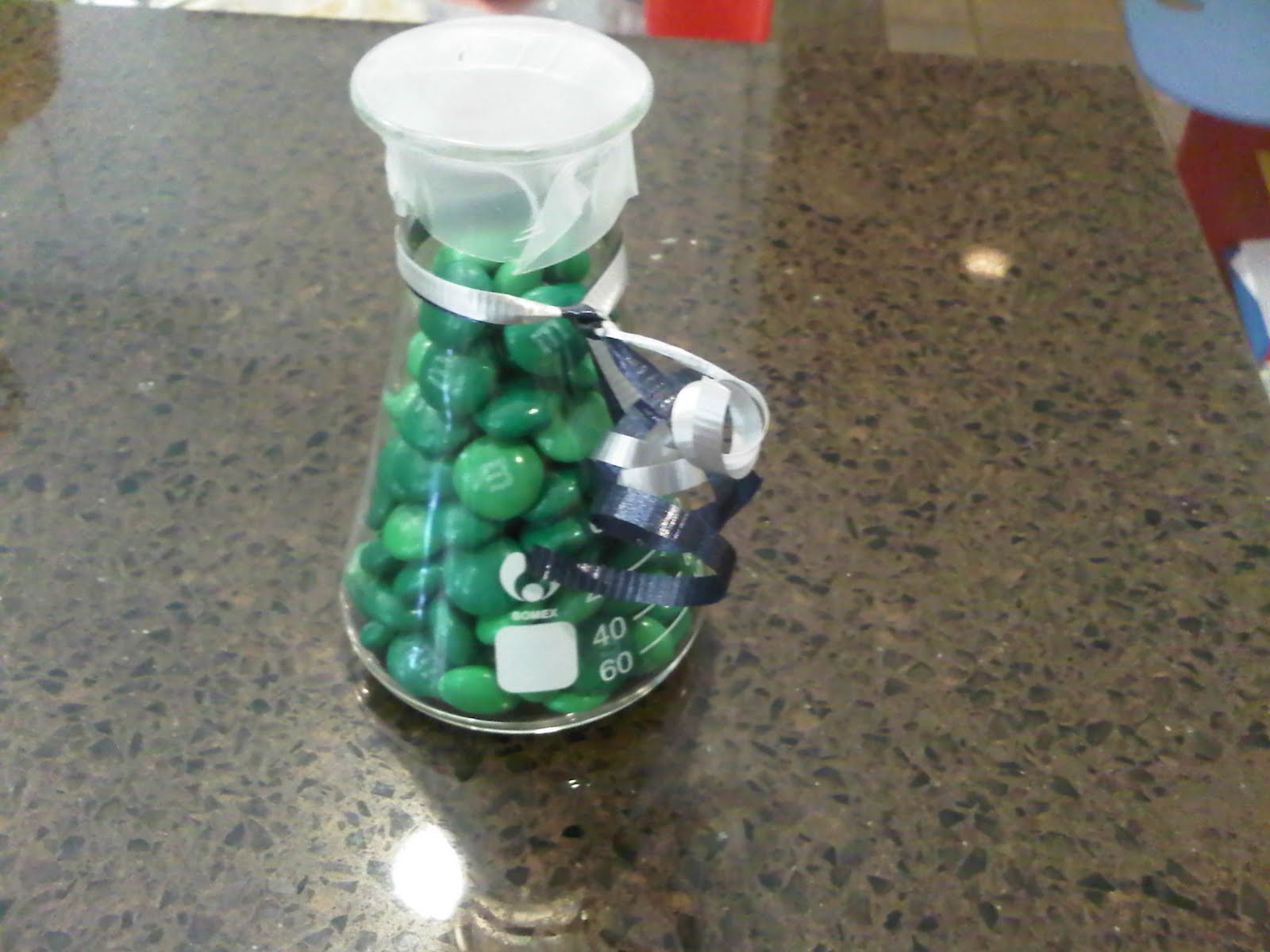 Wedding favor Matt brought back from Leevys wedding