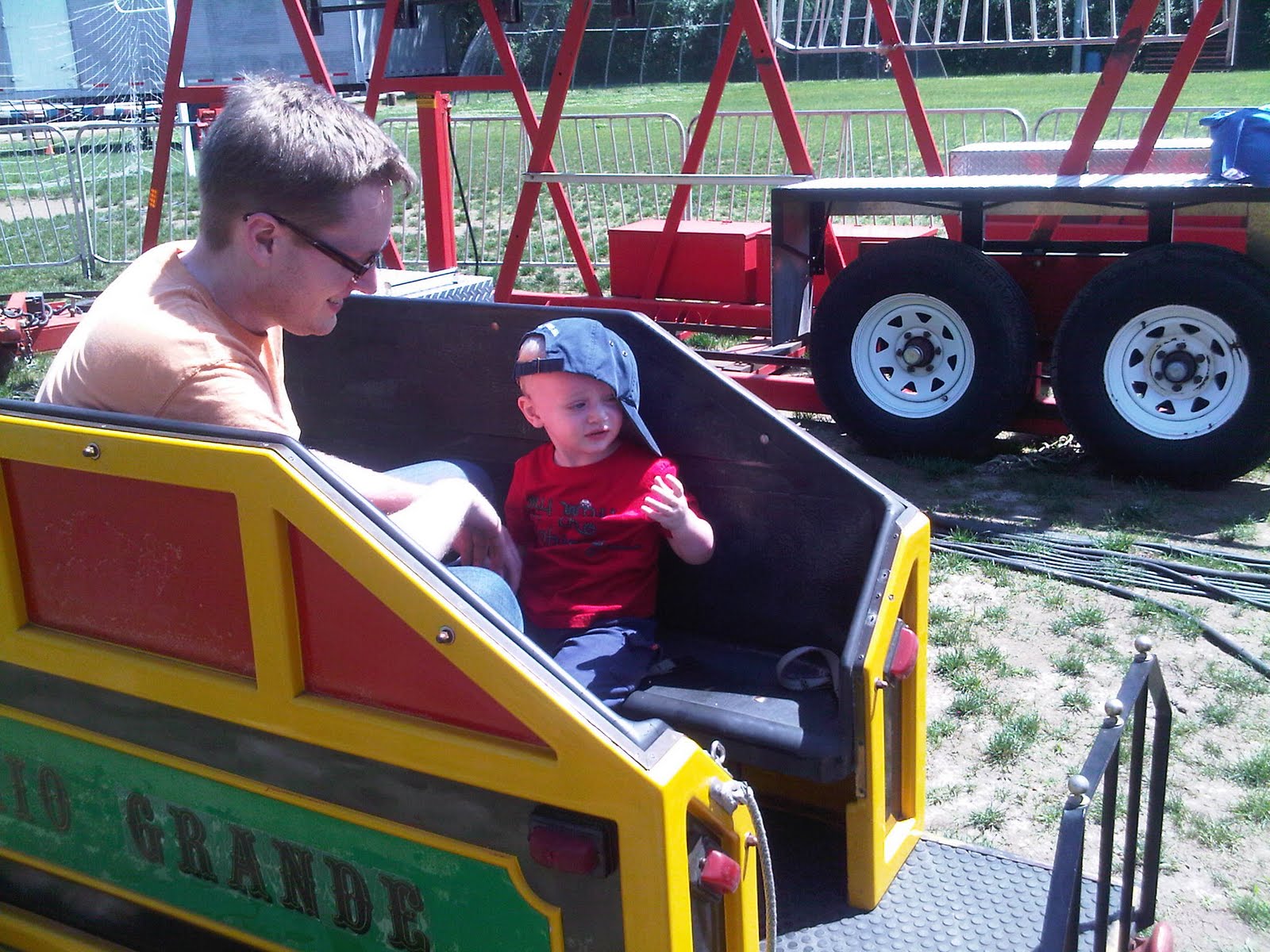 Train at UCity Fair. Andy LOVED it!