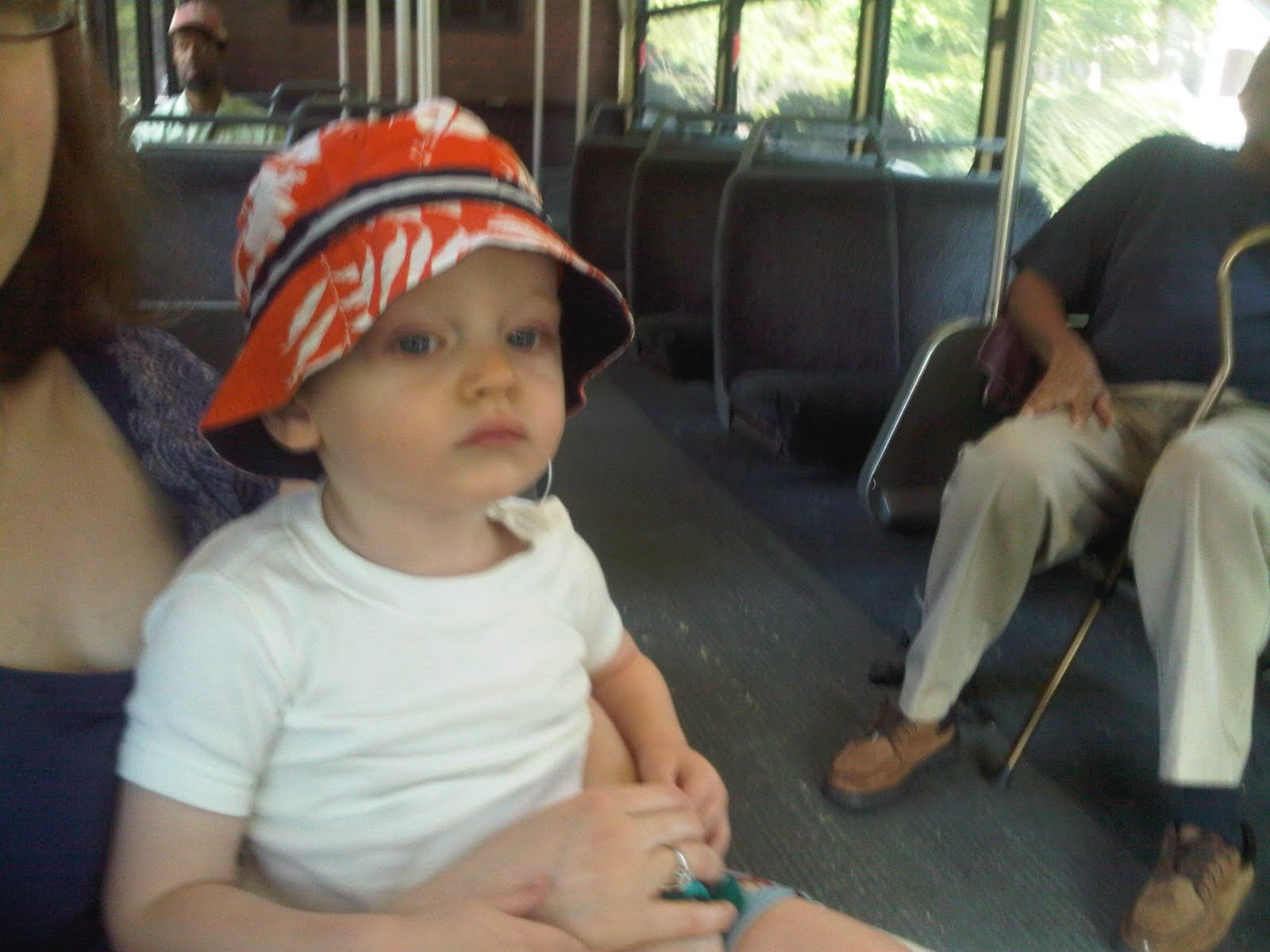 I'm on a bus!