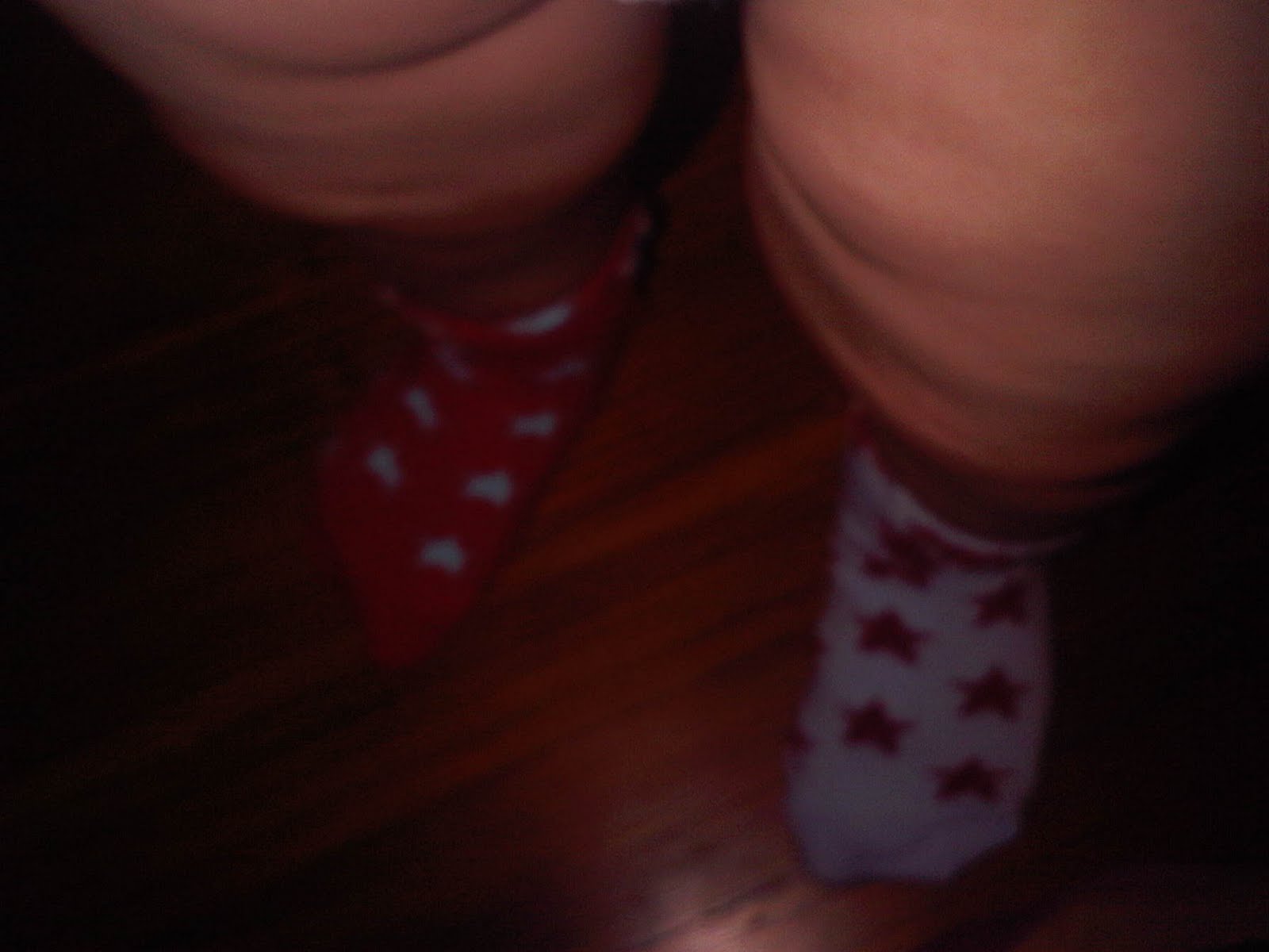 Mismatch socks chosen by Andy