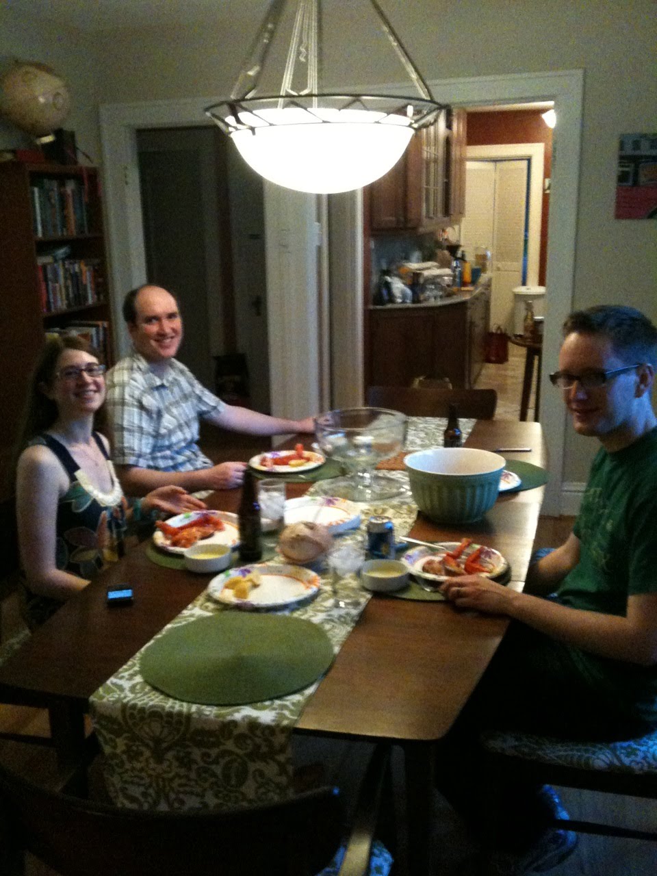 We are about to enjoy our lobsters
