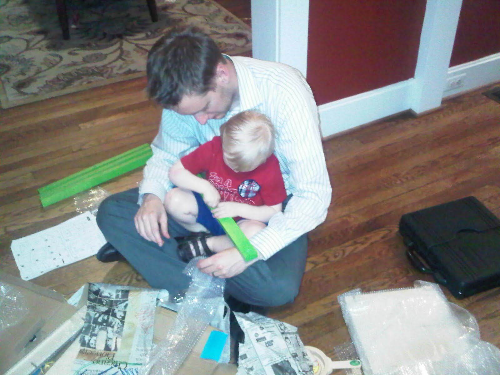 Andy putting screws in
