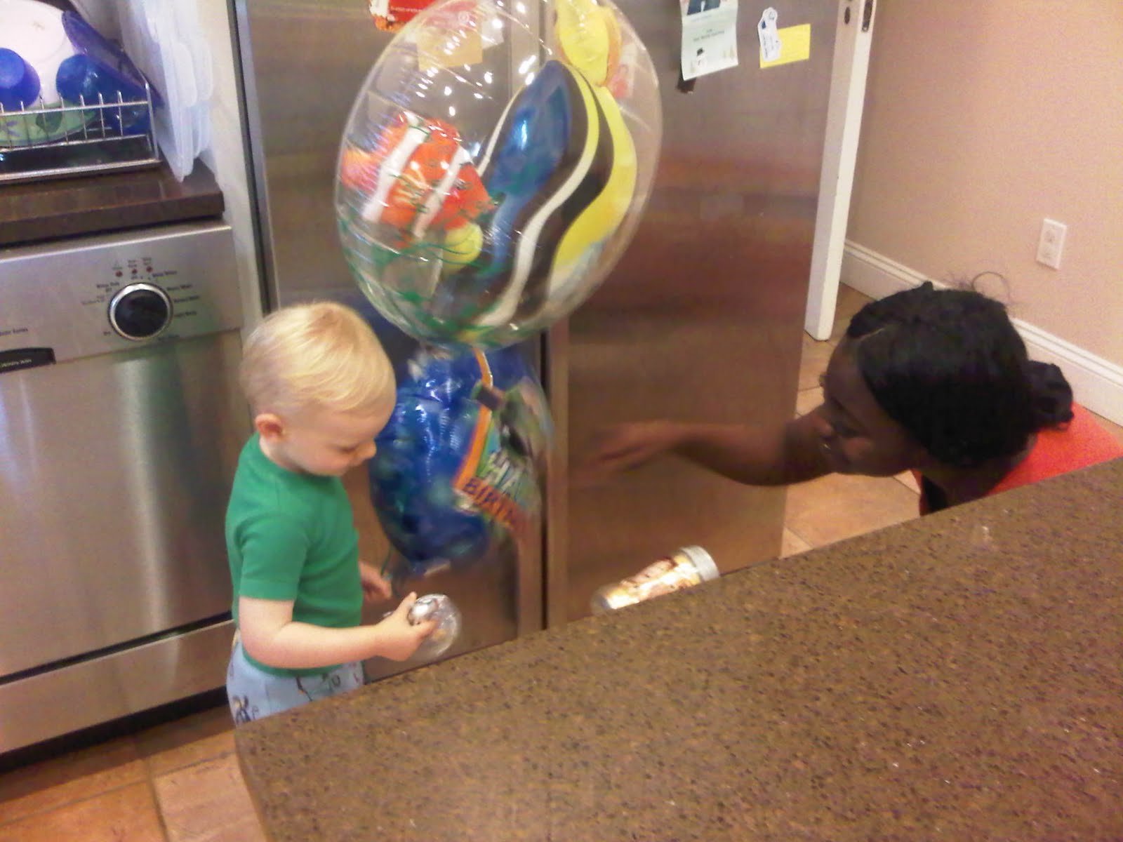 Balloons with clown fishy