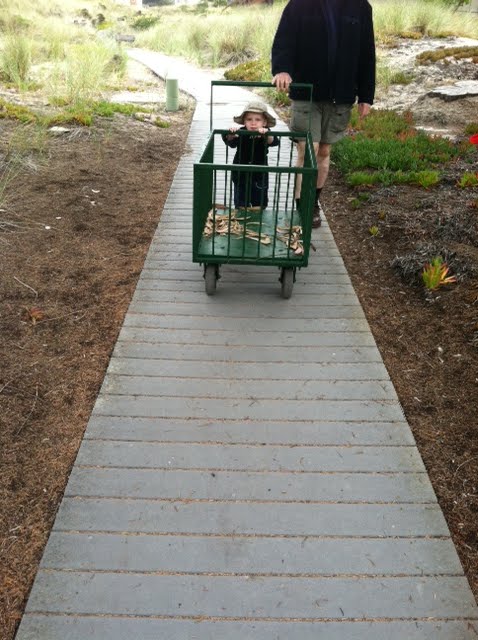 Pushing the wagon