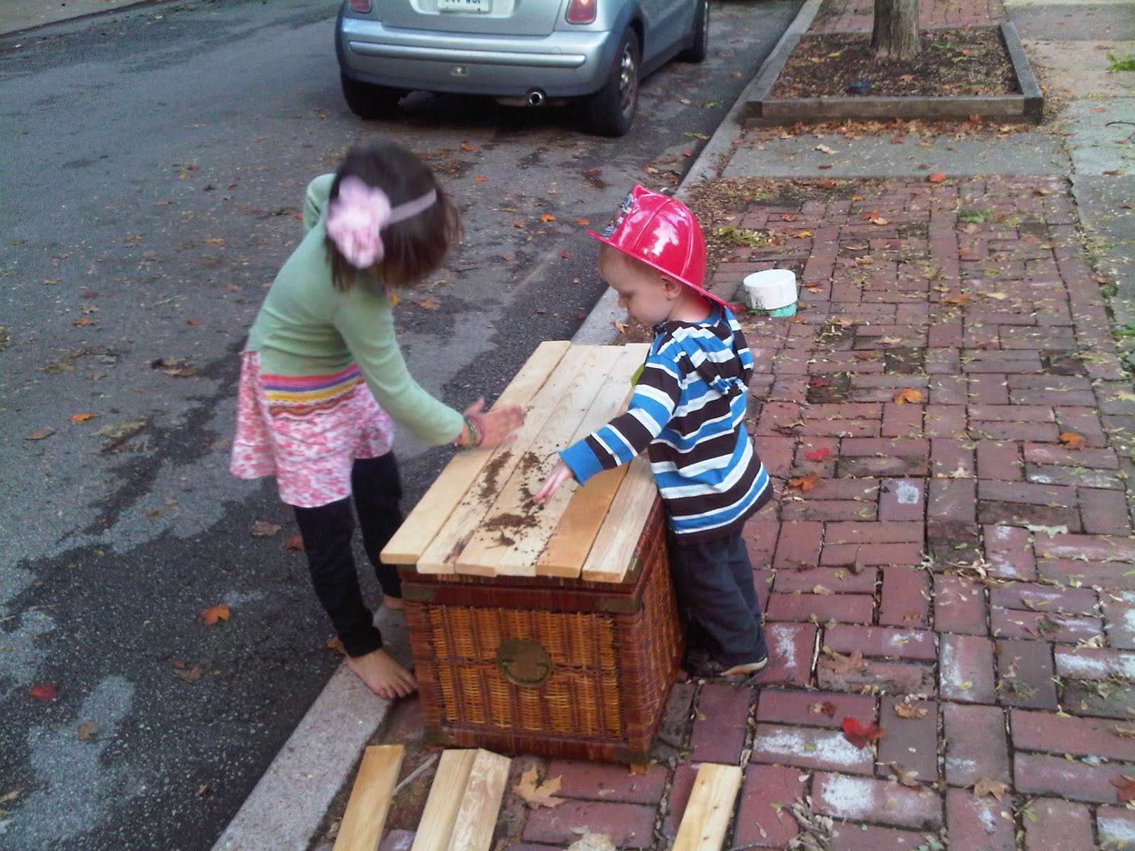 Playing with big trash