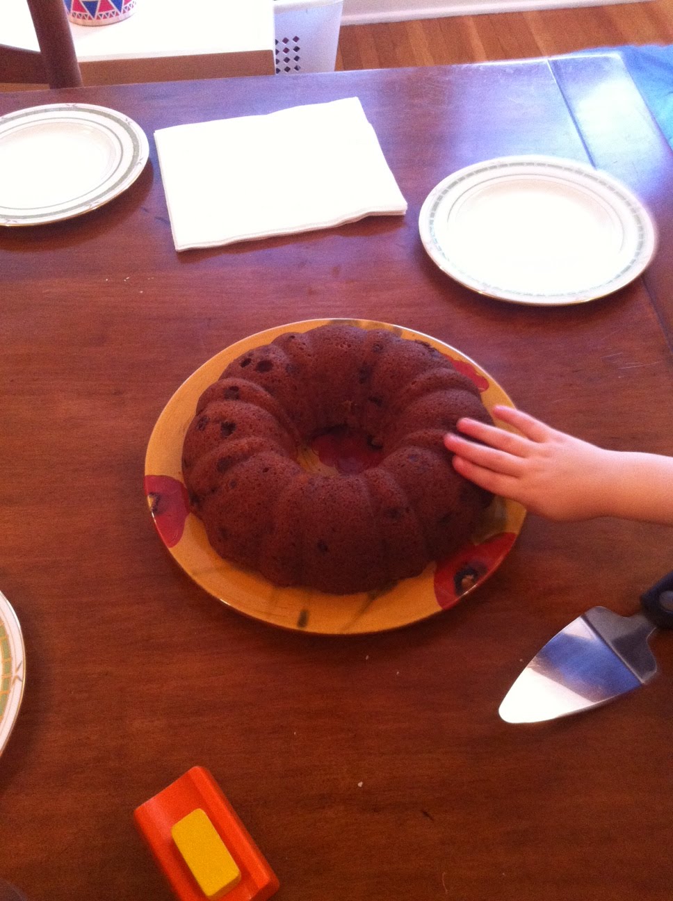 Cake at Rachel, Dan, and Olly's!