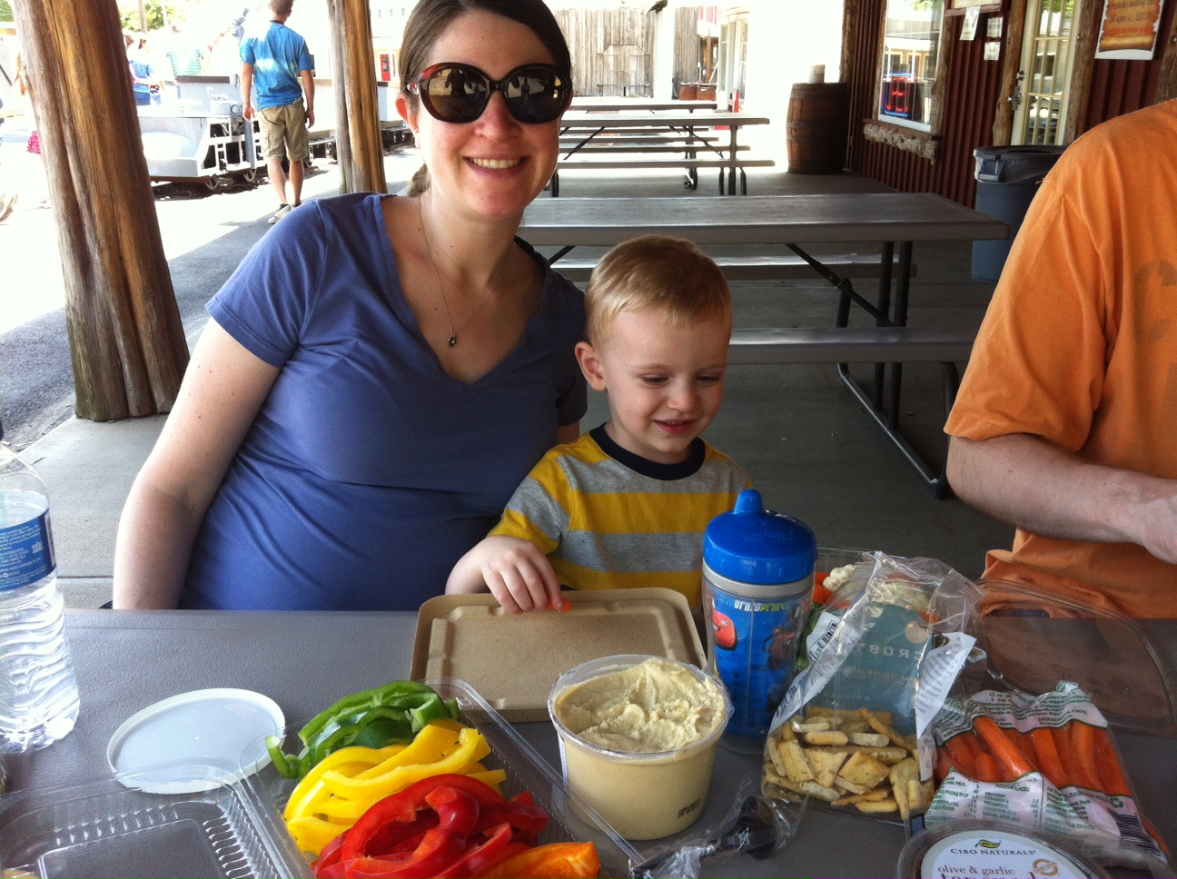 Picnicking after the tour