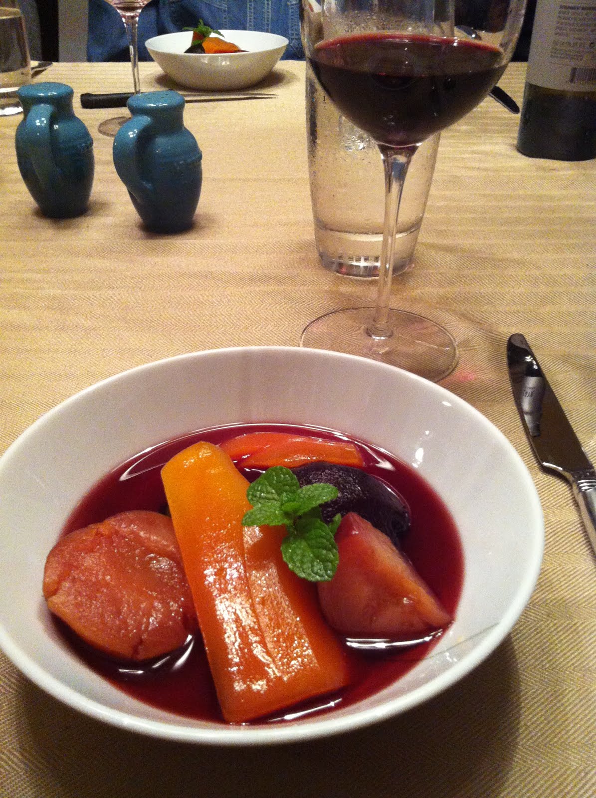 Chef Bernard's amazing meal