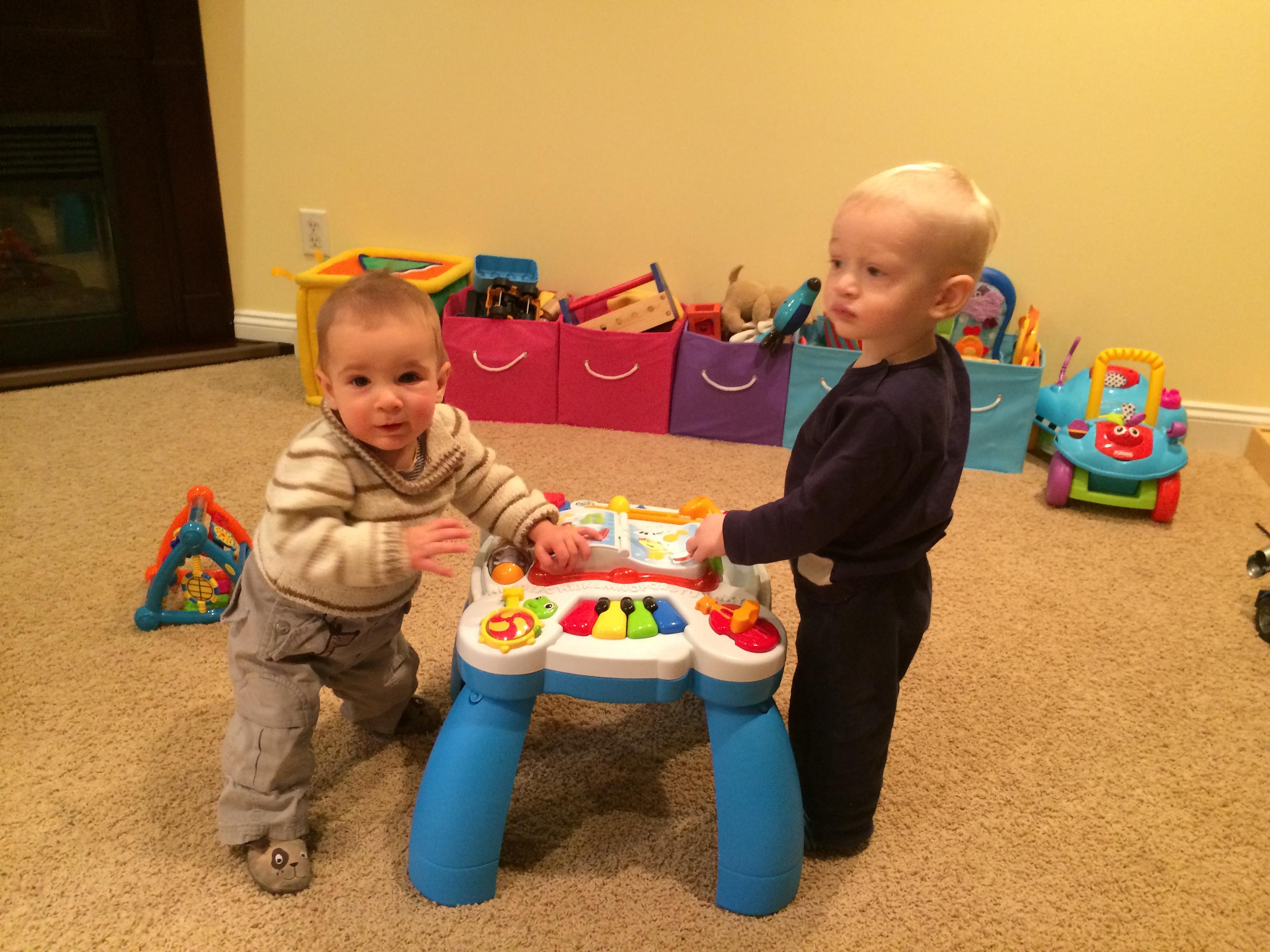 Last play date with Louis before he moves to Paris with Fred and marie