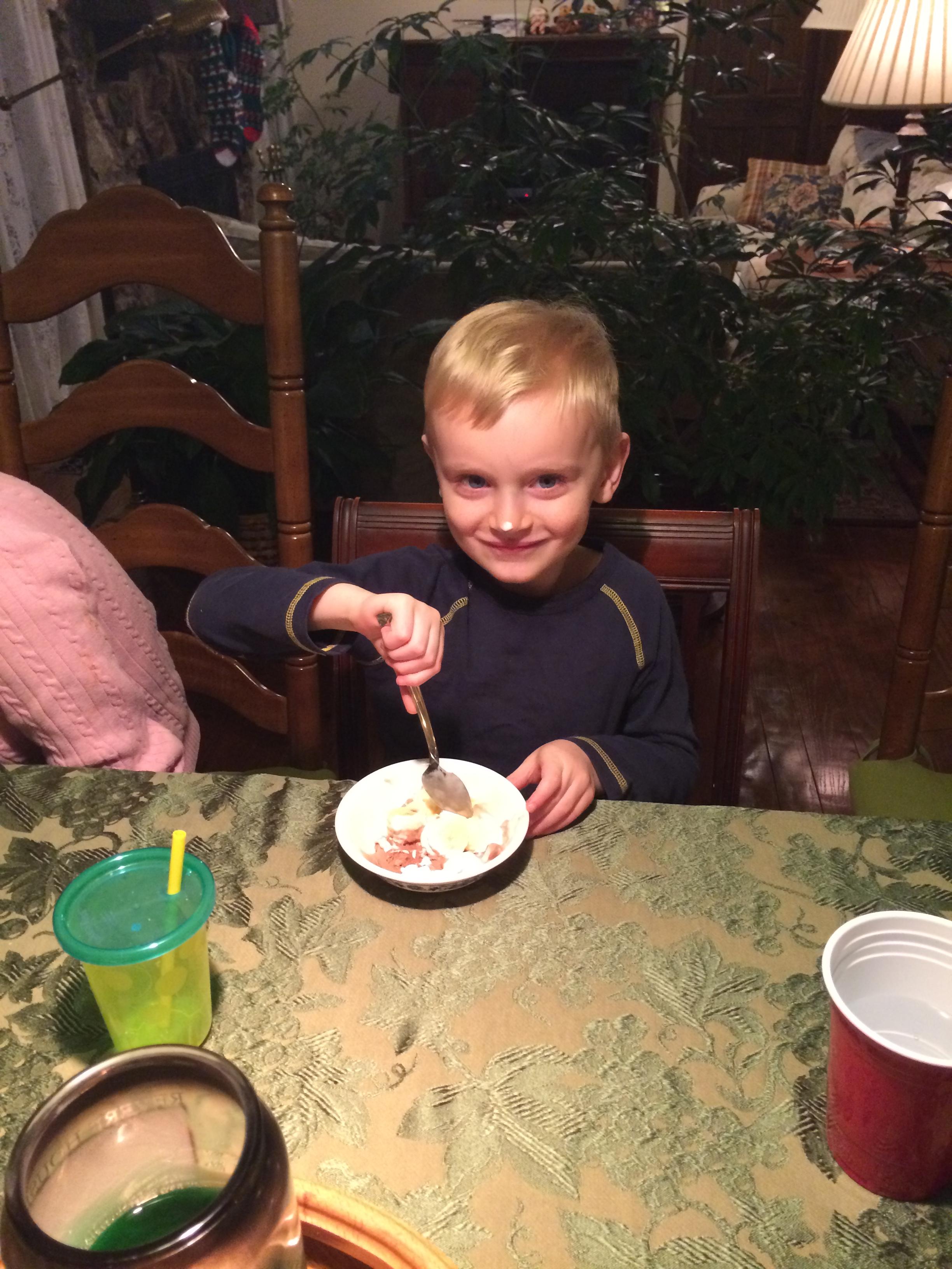 Whip cream nose