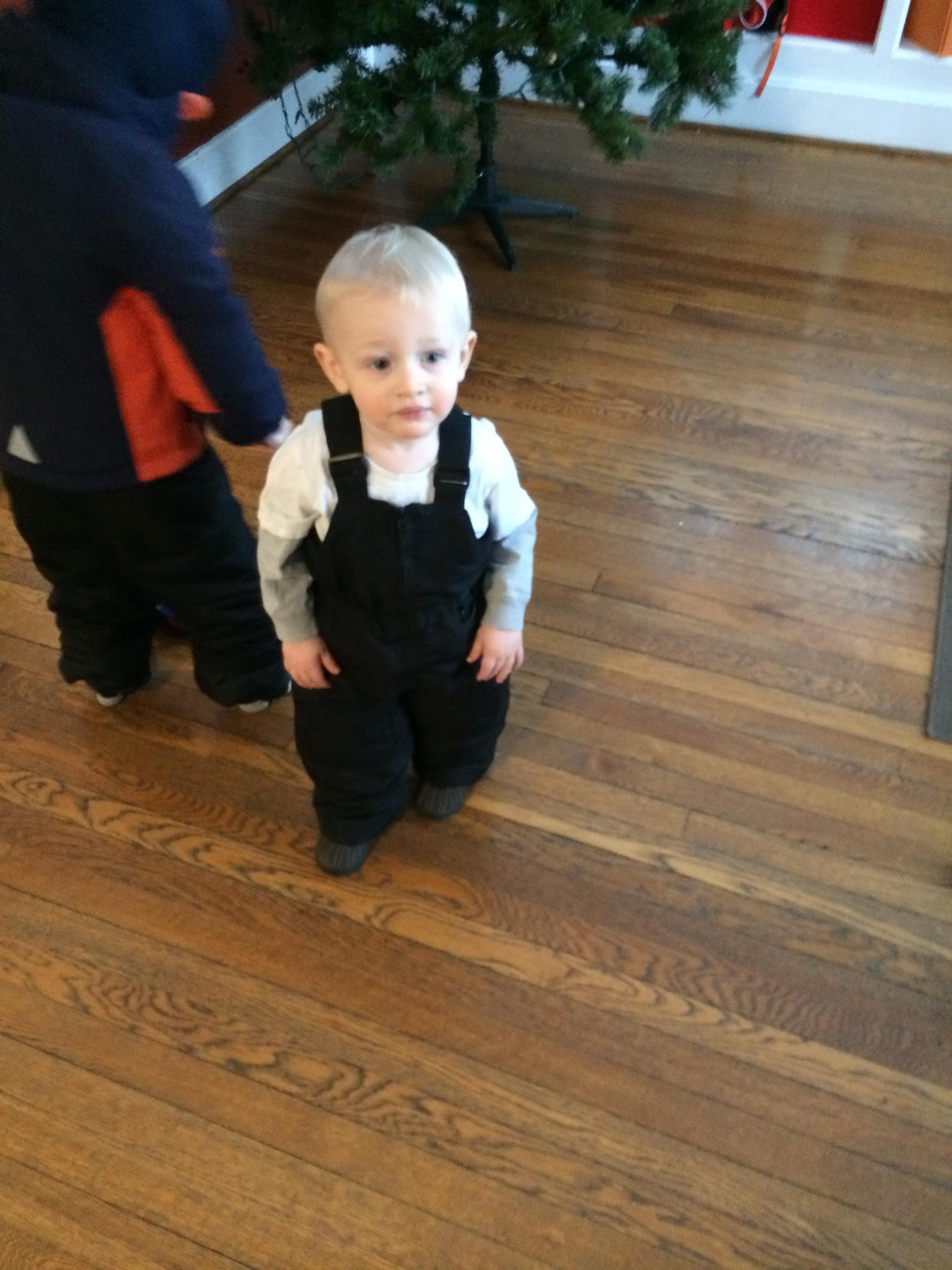 Getting ready to go out in the snow