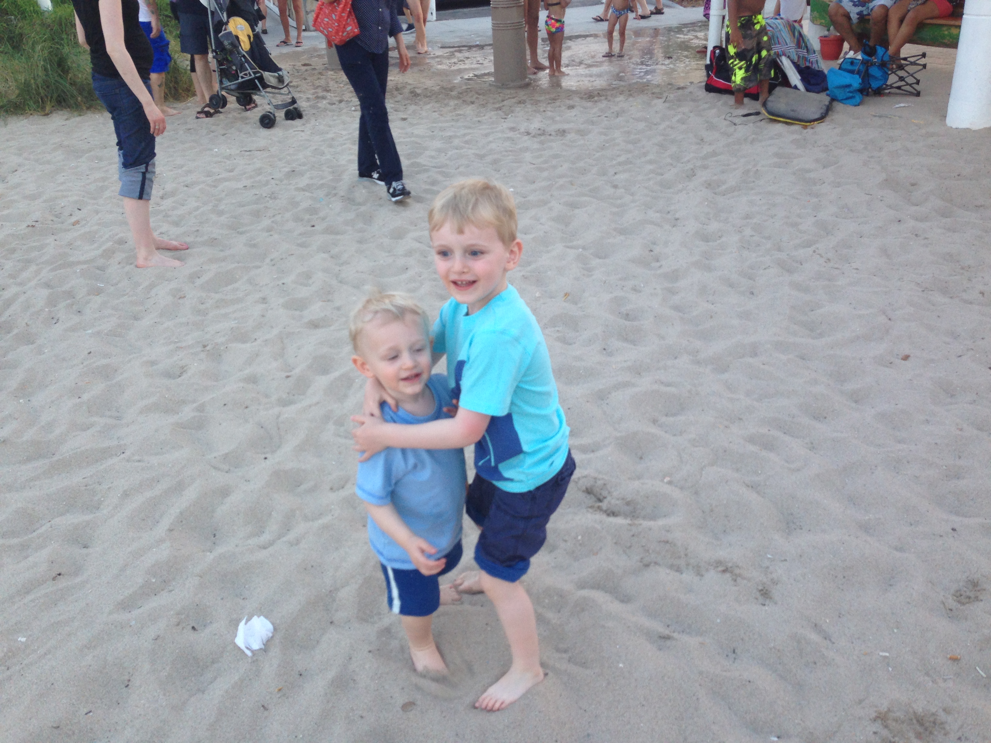 At the beach