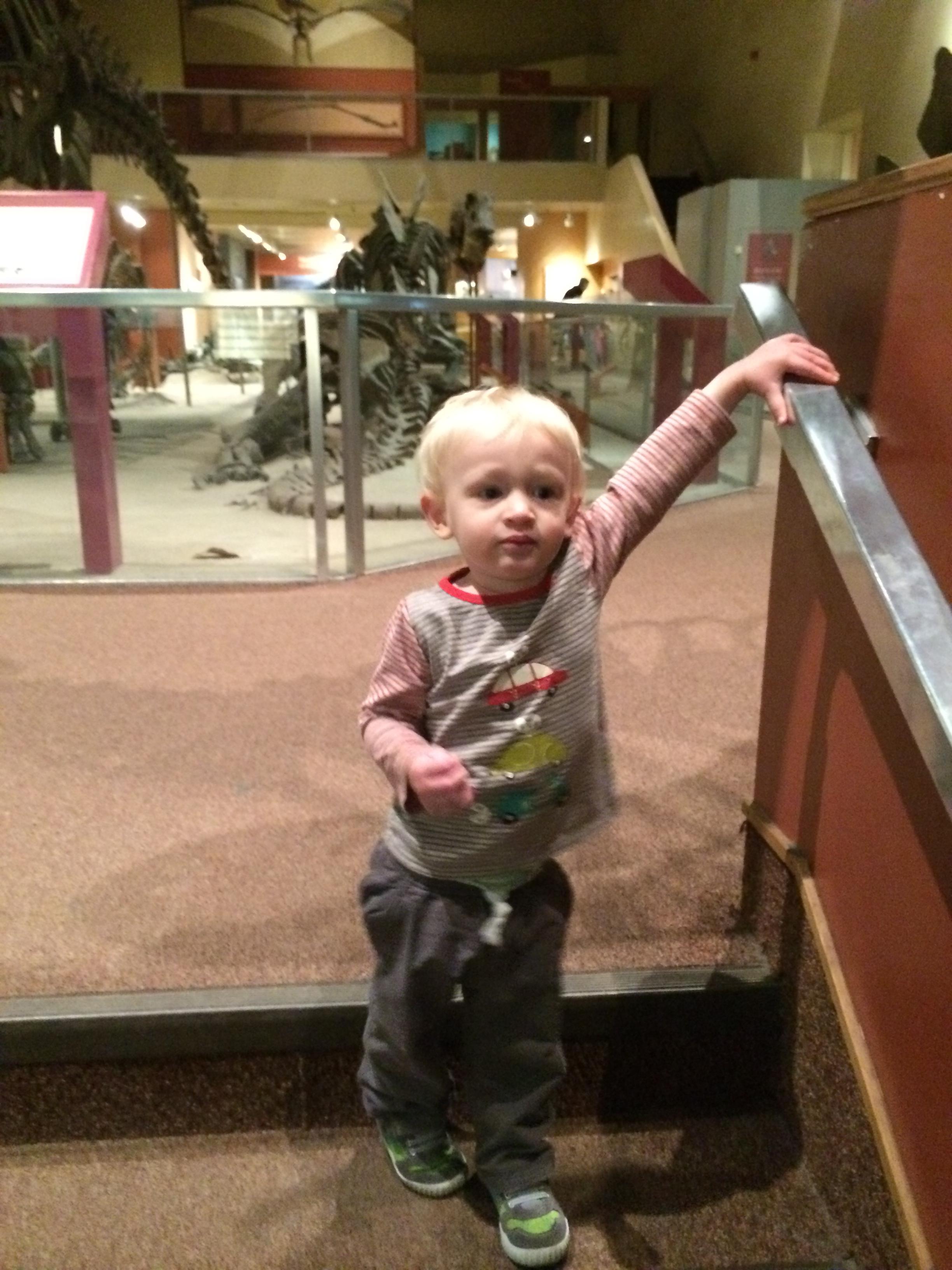 Charlie just wanted to do these stairs