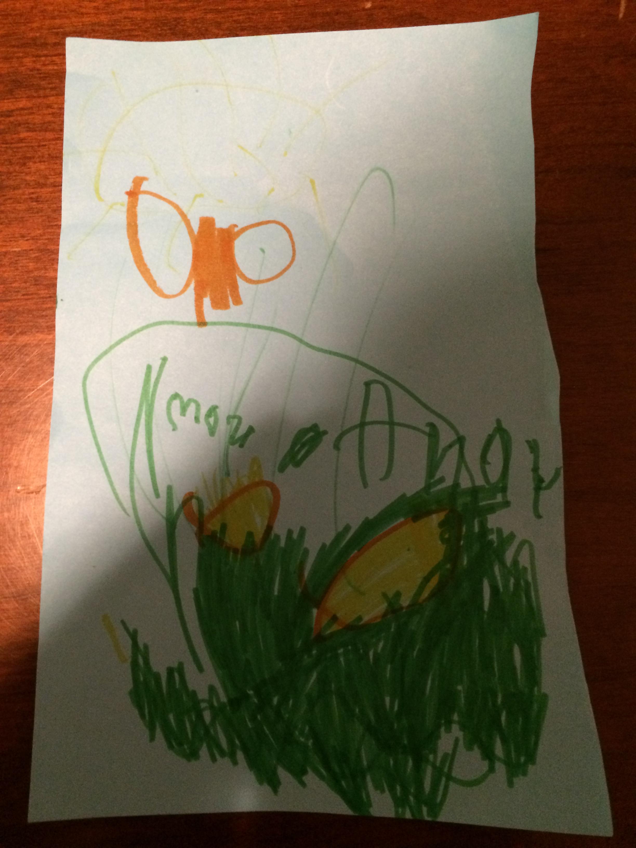 Picture Ava made Andy to cheer him up when he was sad because we had to say goodbye to him after the assembly