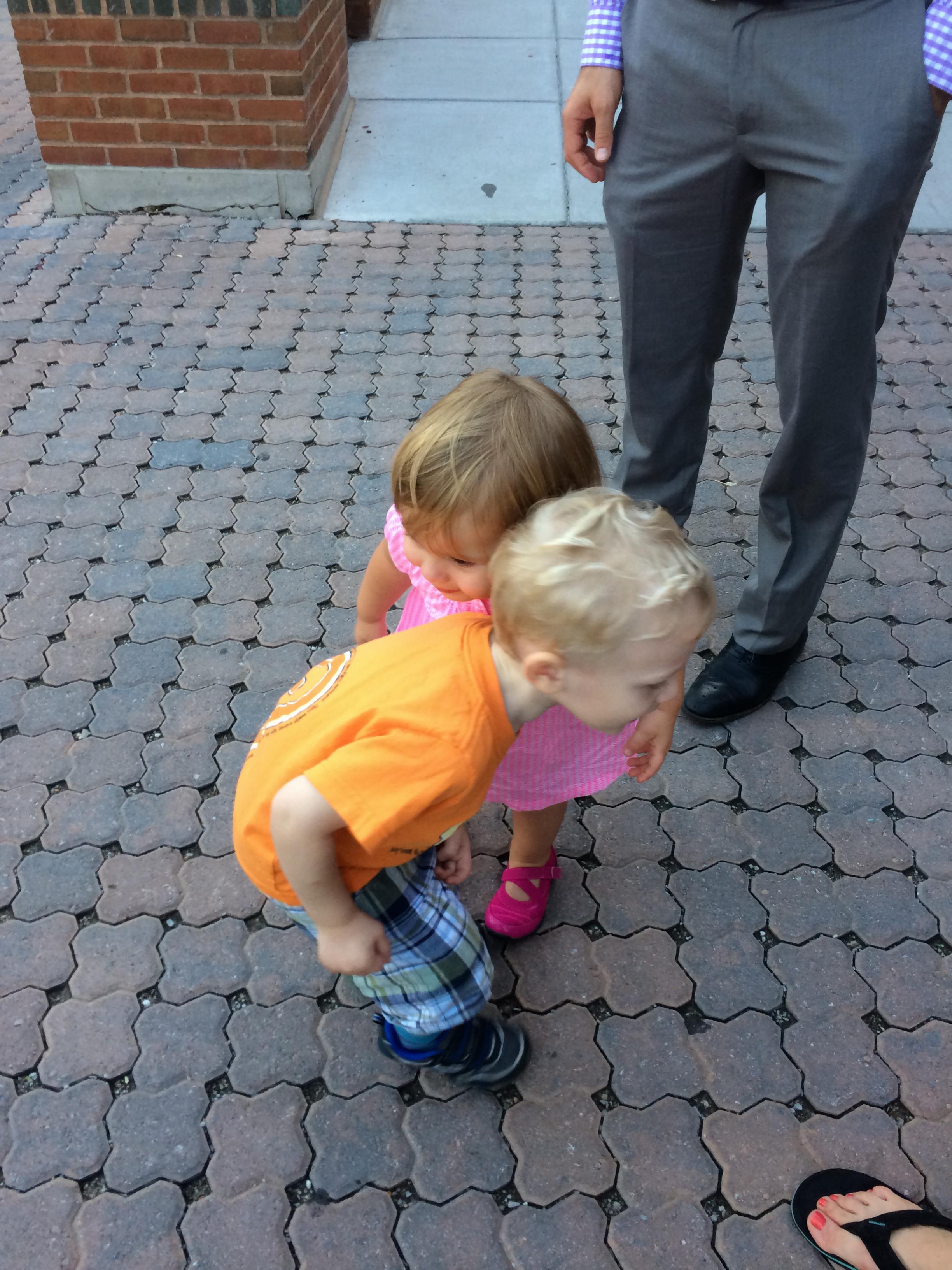 Hugs for Bella at zoo night