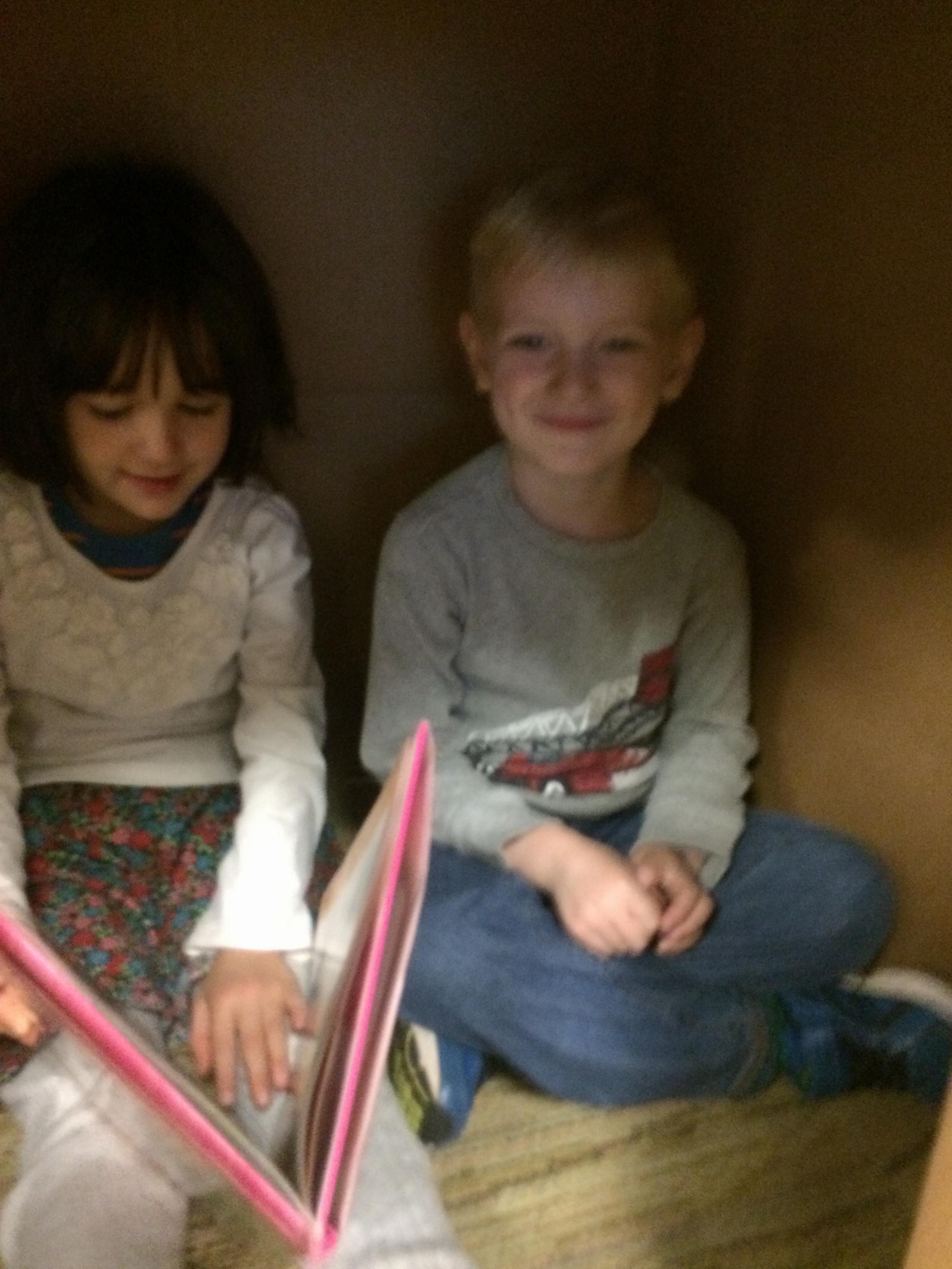 Buddy reading with Alya