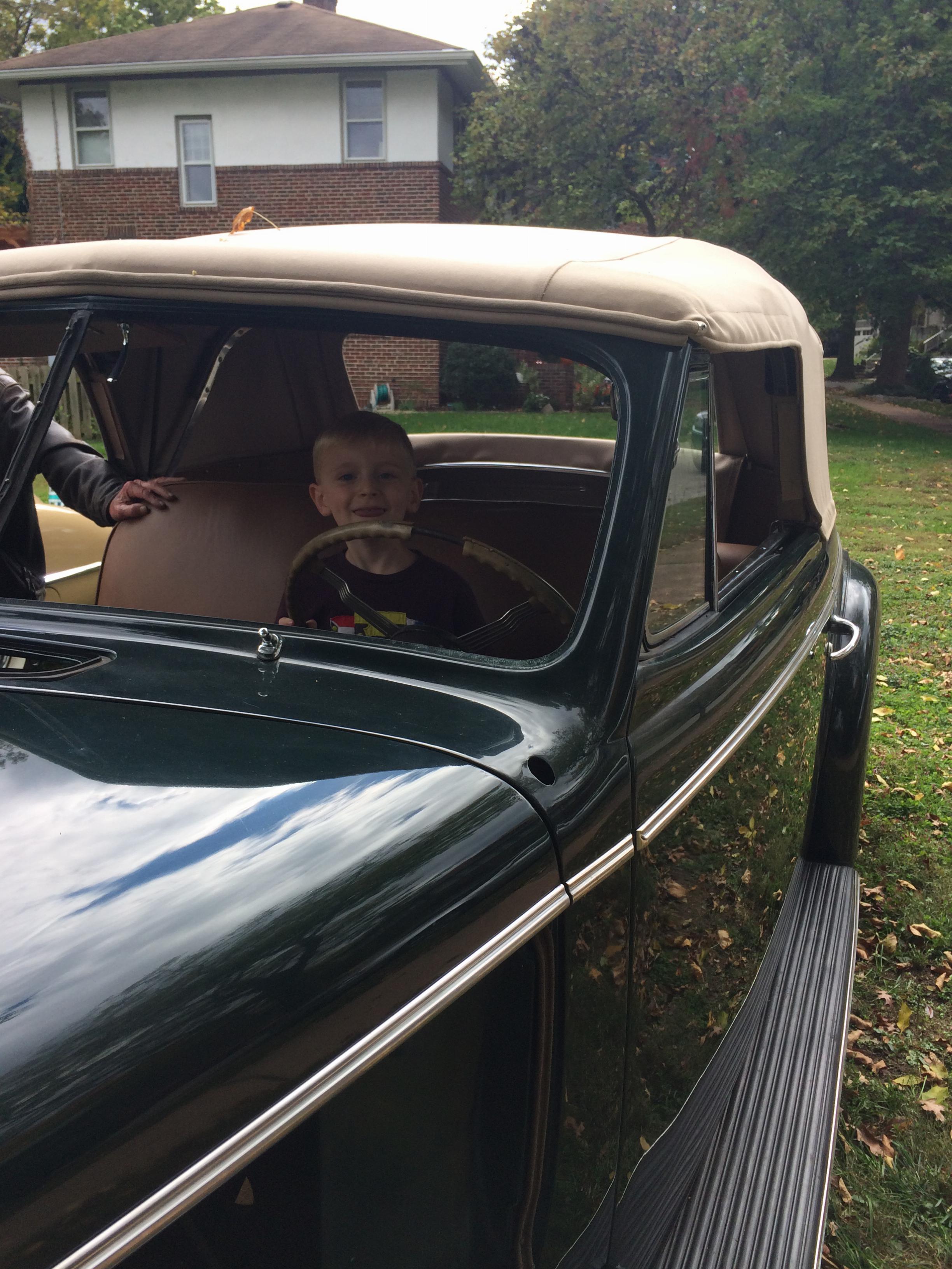 Neighborhood Packard car show