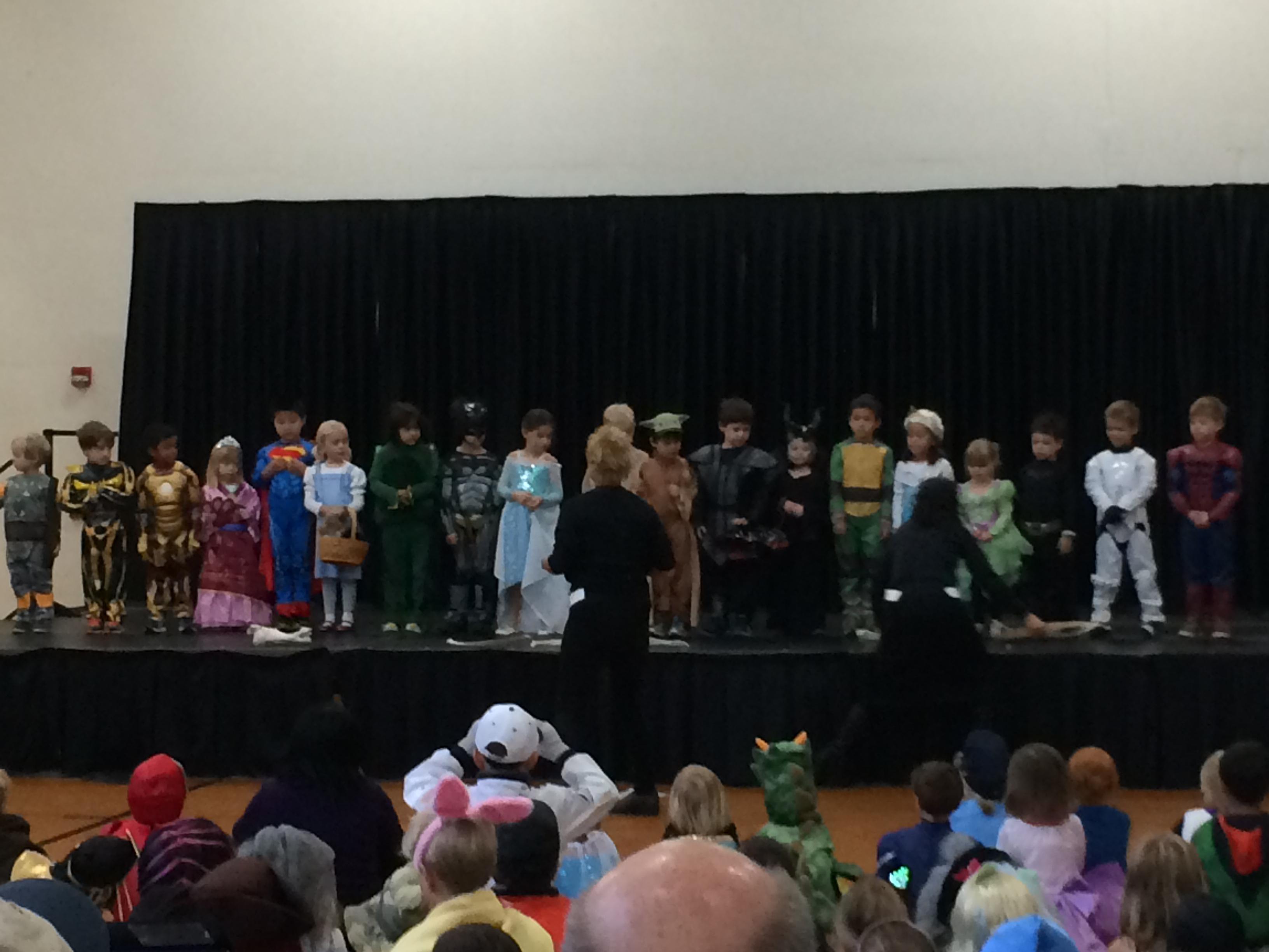 Andy's class singing a song