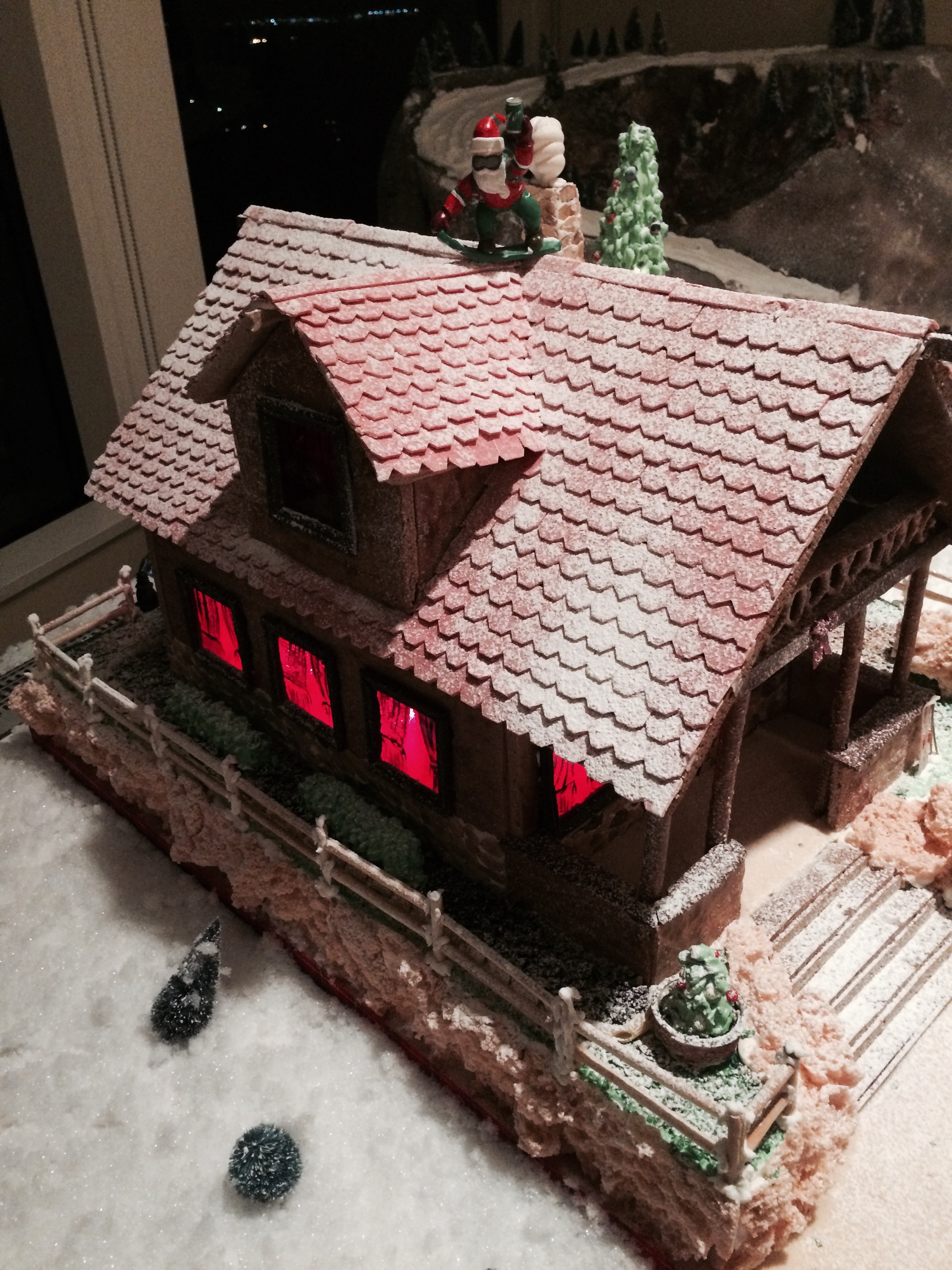 Chef Bernard's gingerbread house at the st Louis club