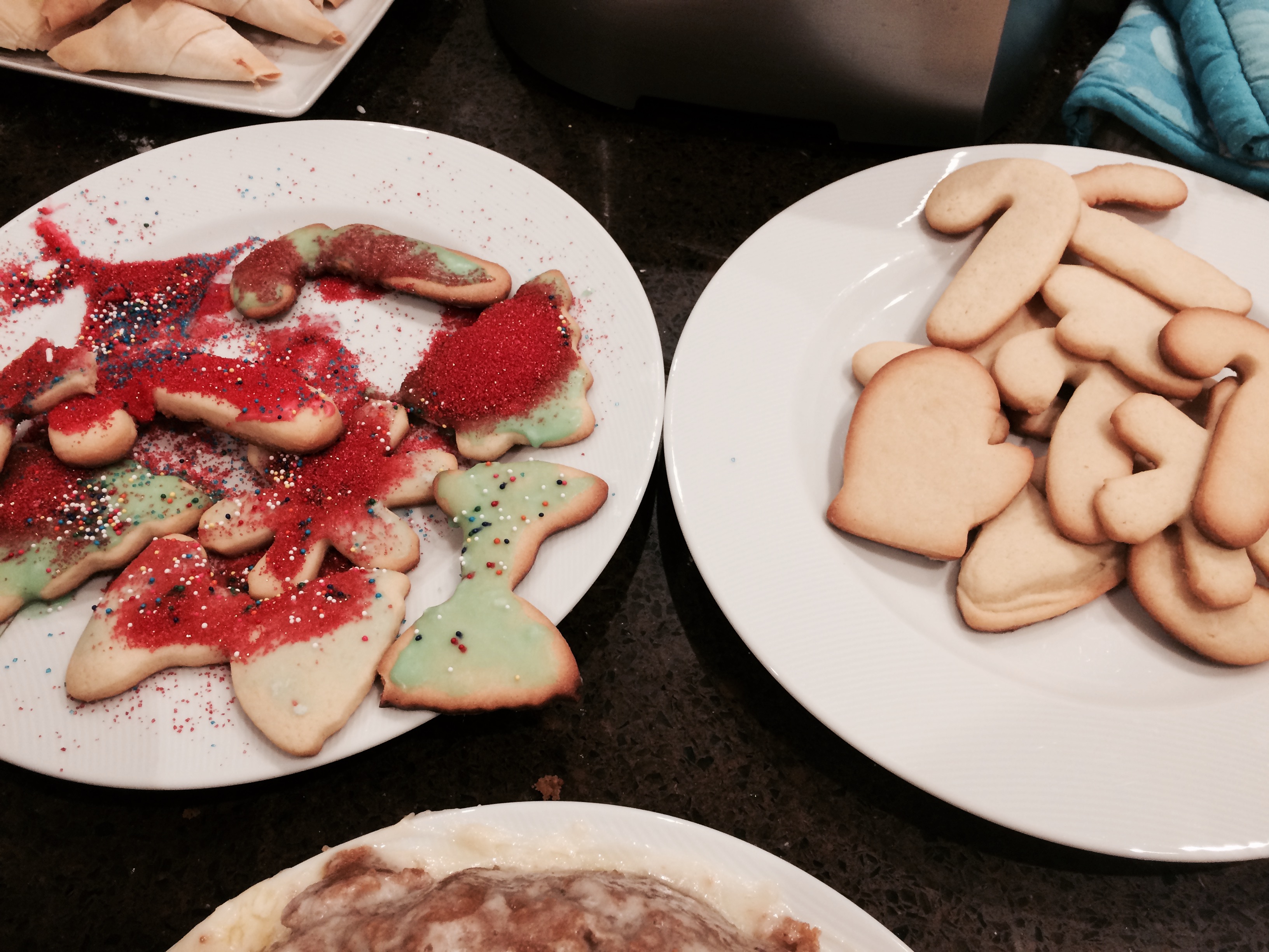 Menorahs and candy canes