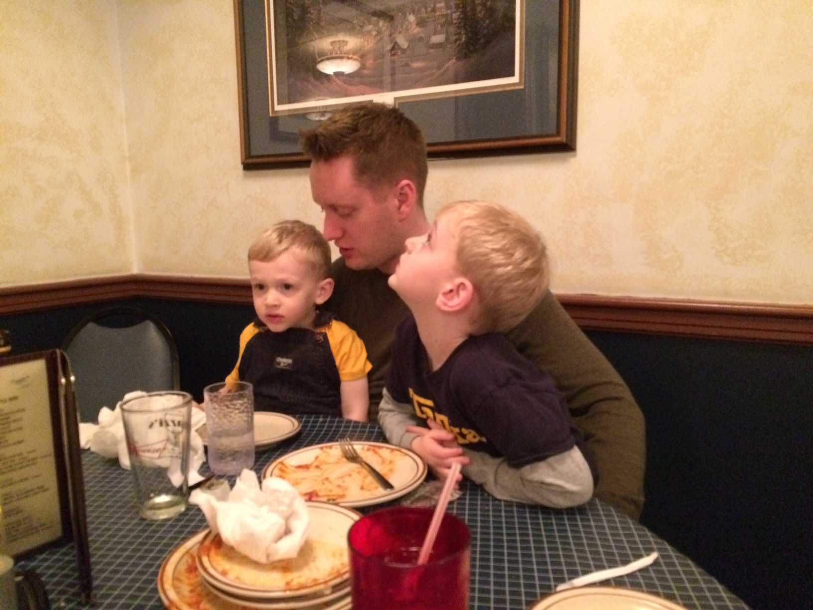 Dad duty at Rigazzis