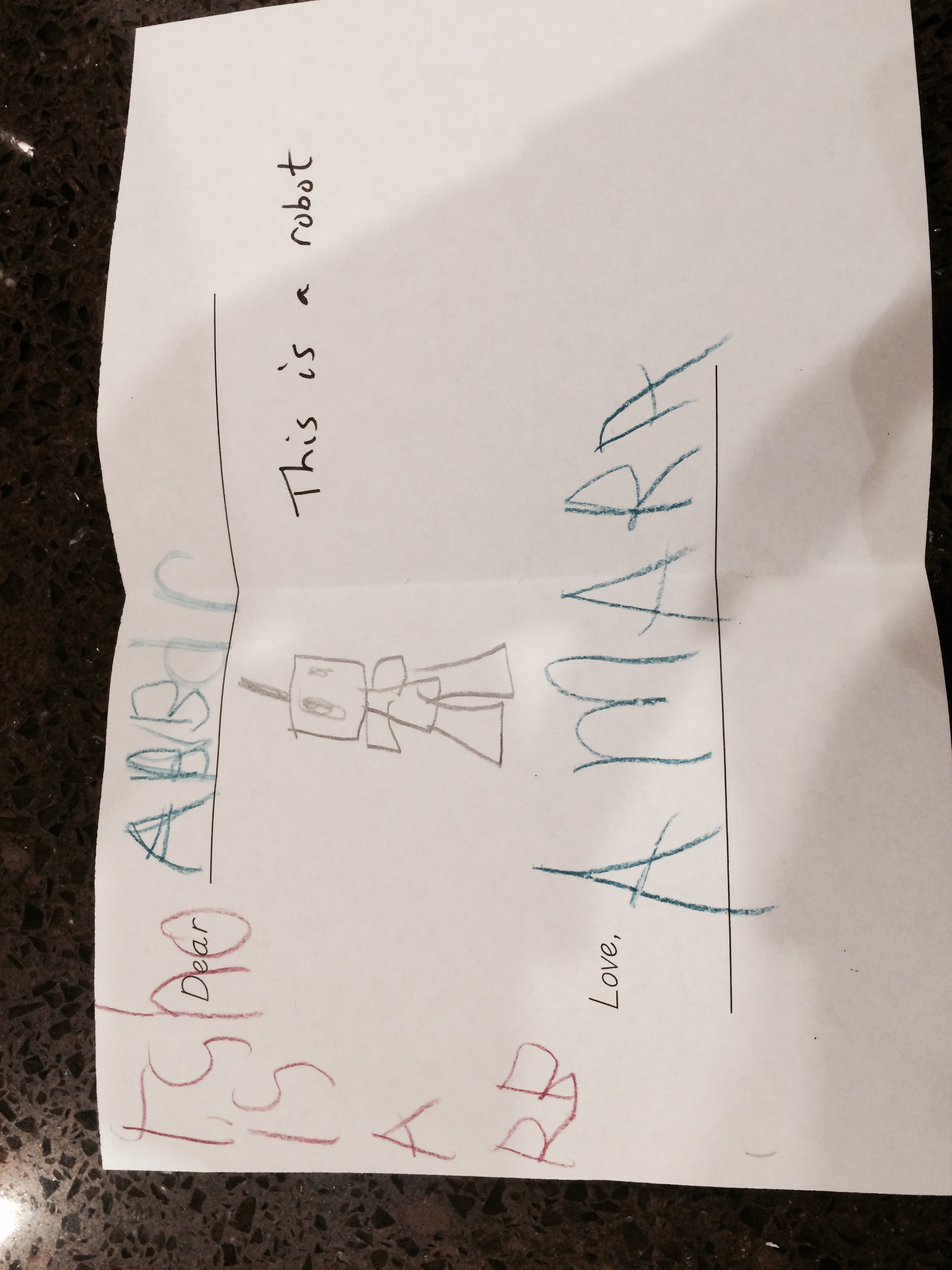 Letter from amara