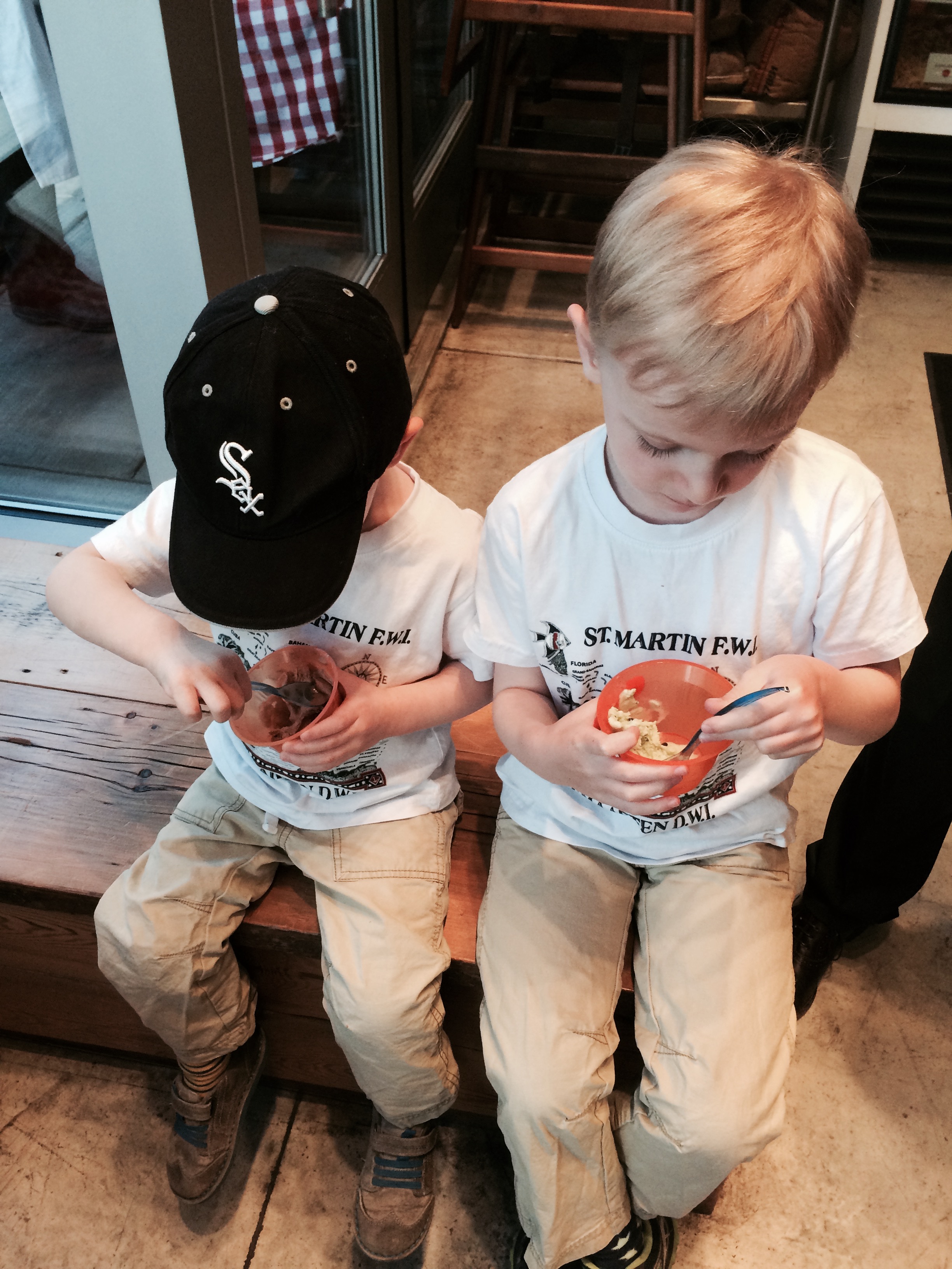 Engrossed in gelato