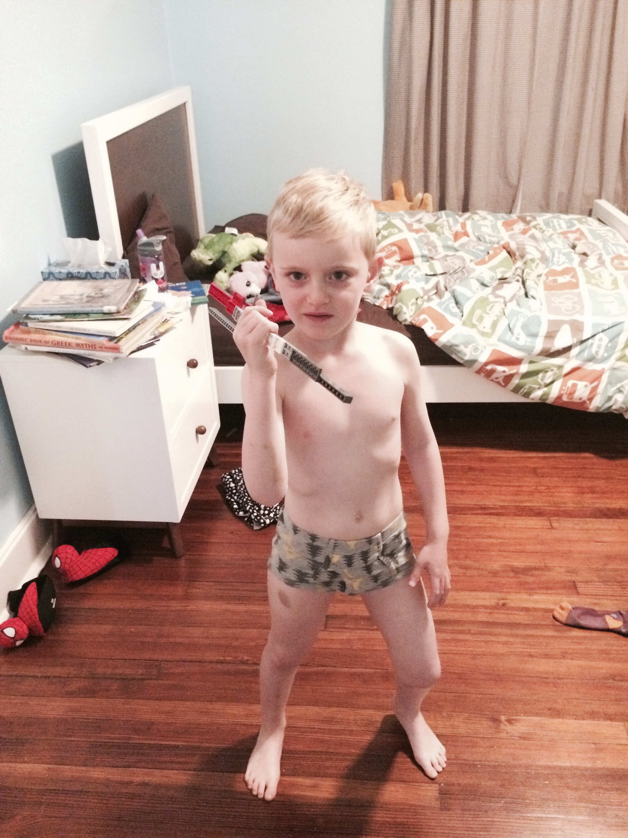 Zeus with lightening bolt