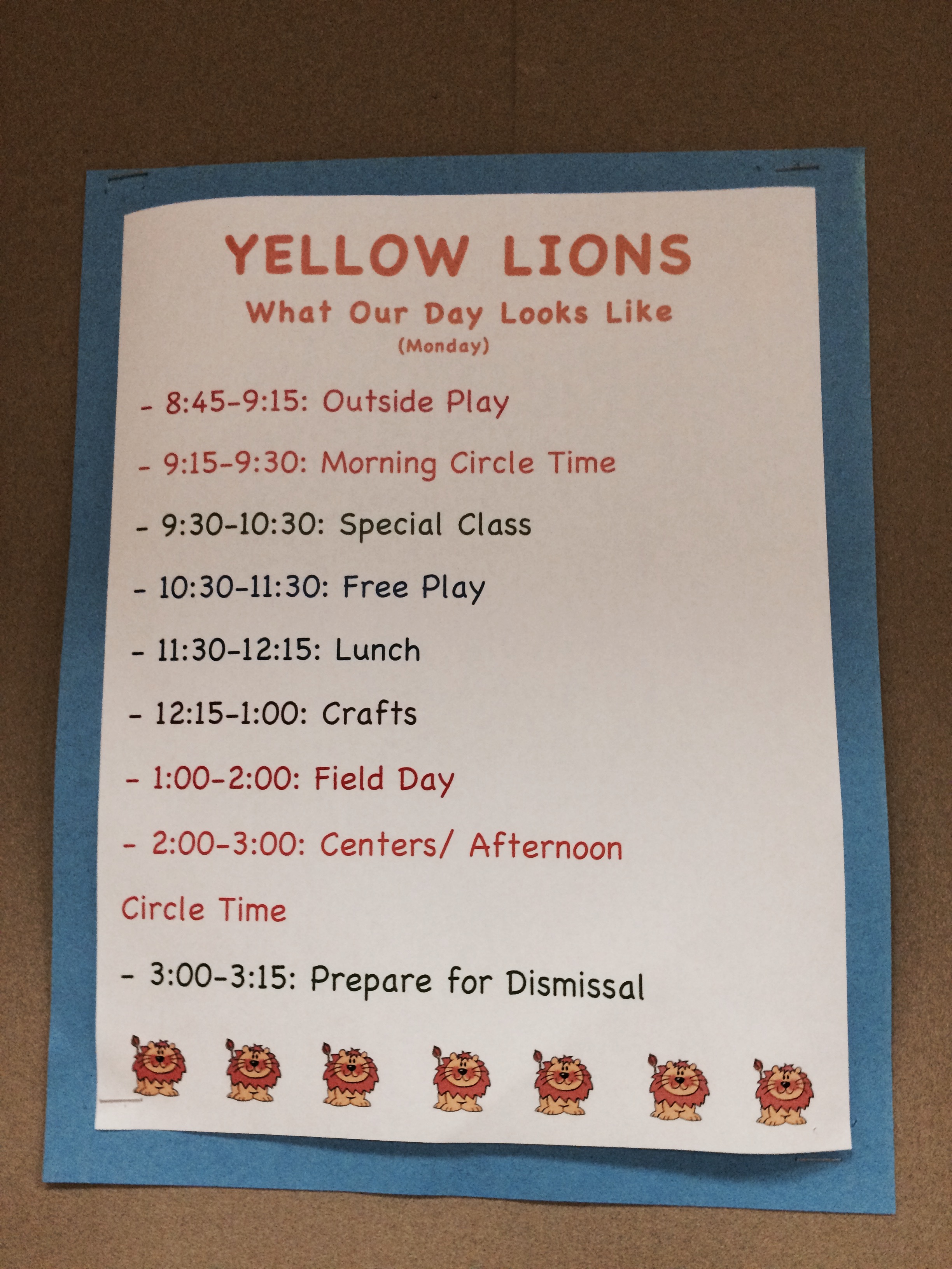 Yellow lions