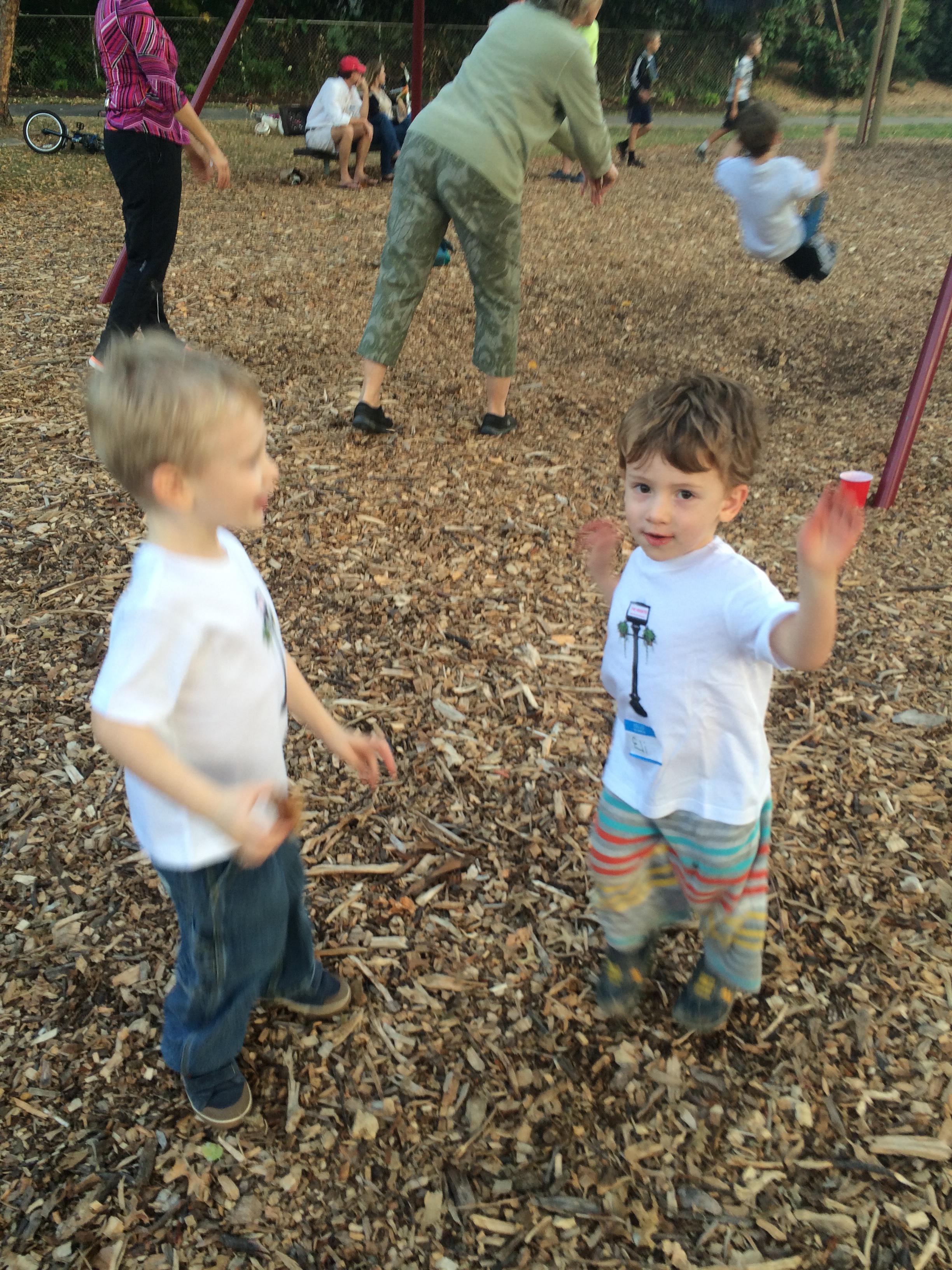 University heights shirts at neighborhood picnic