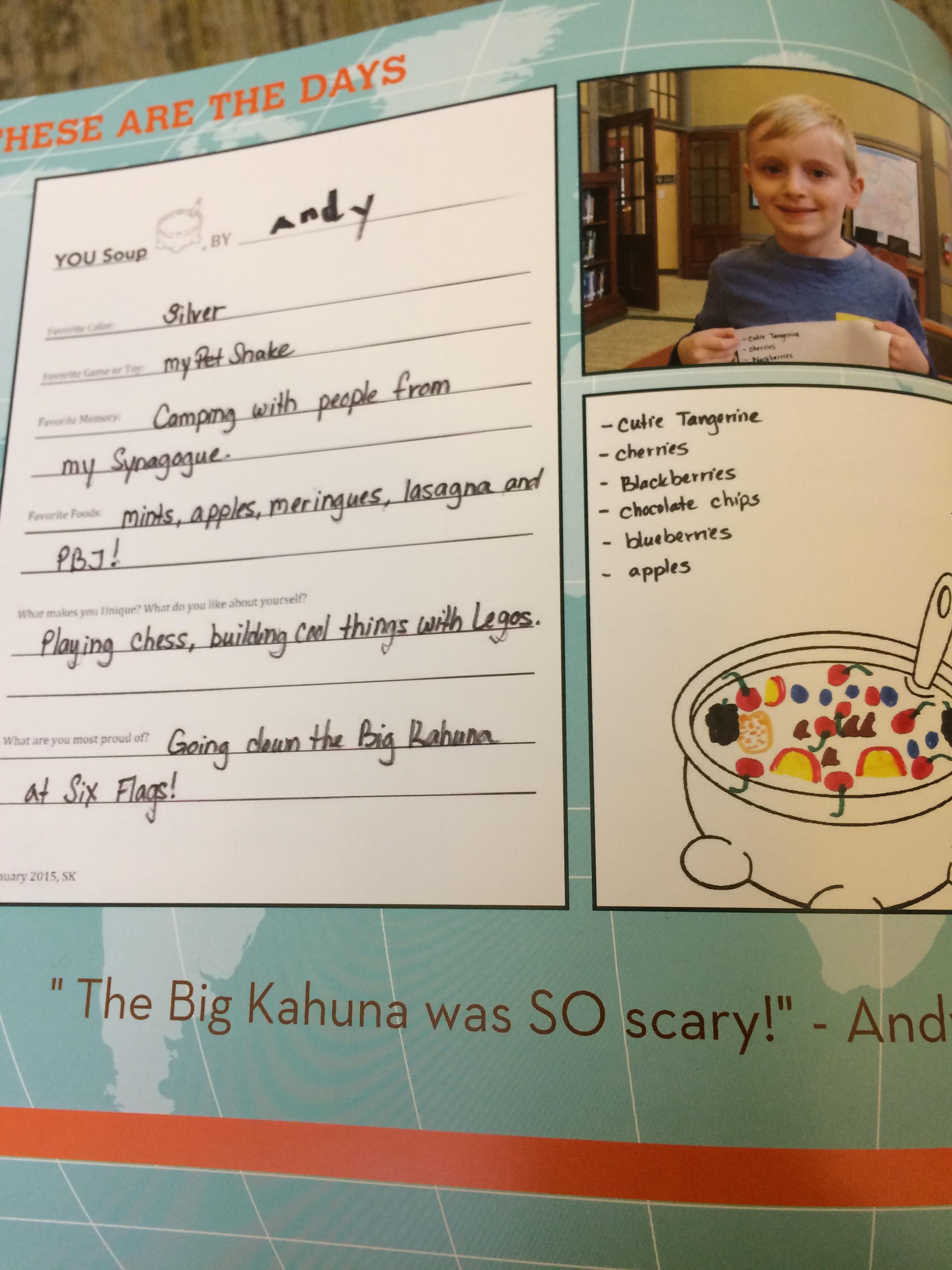 Andys class book