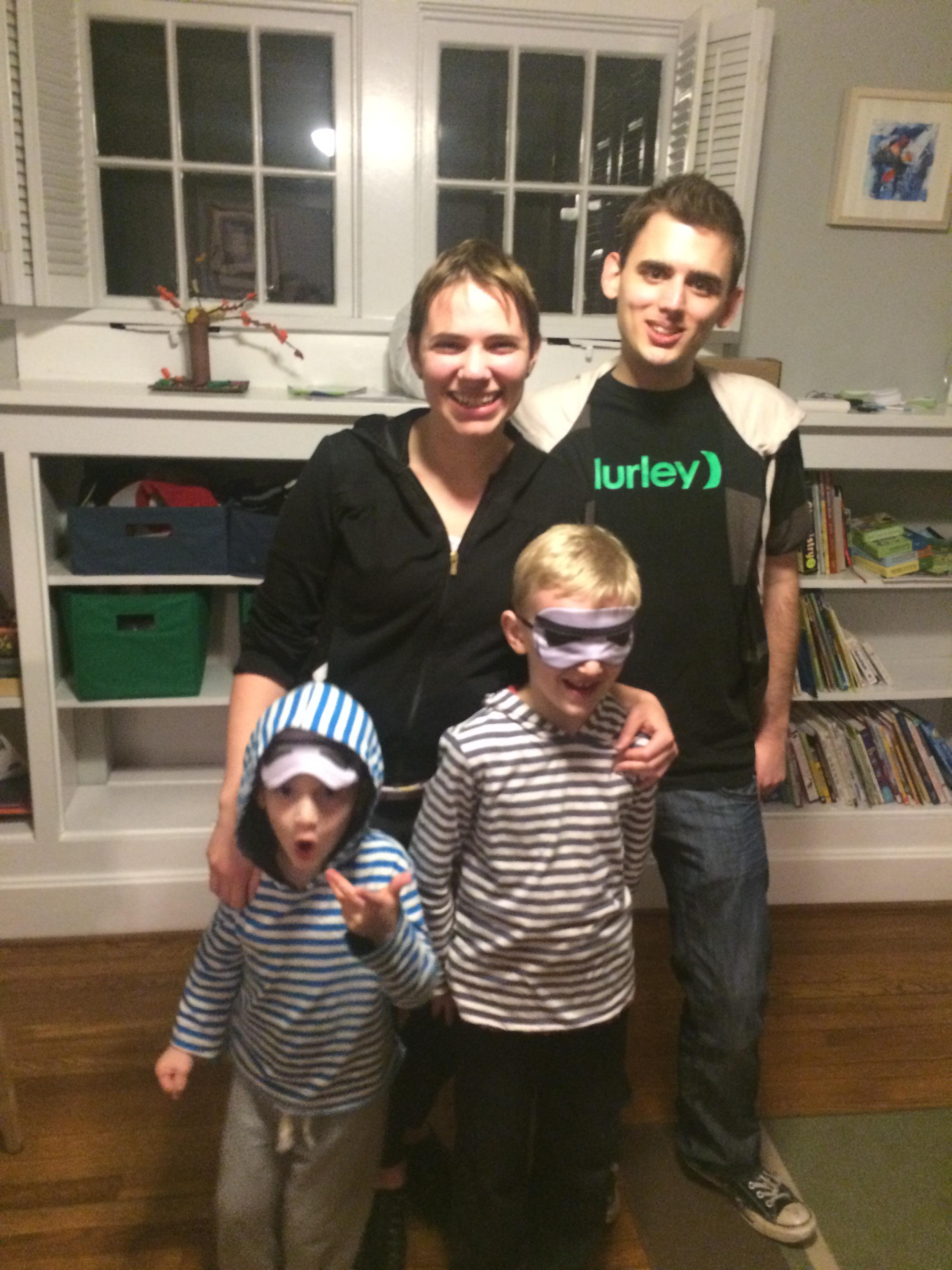 Thank you Bridget for the handmade storm trooper sleep masks and night at the city museum