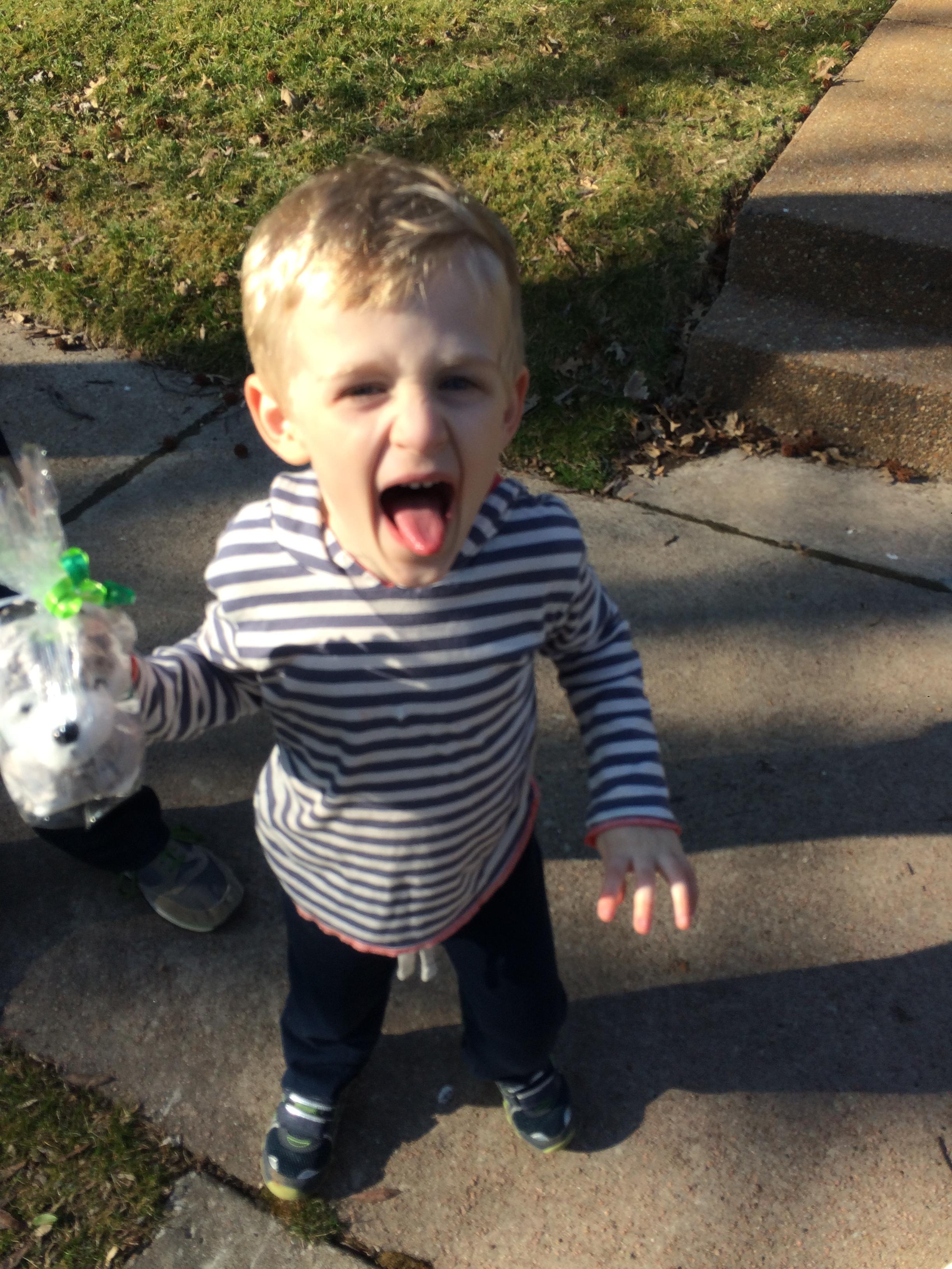 Charlie got into Wilson ! His Wilson wolf