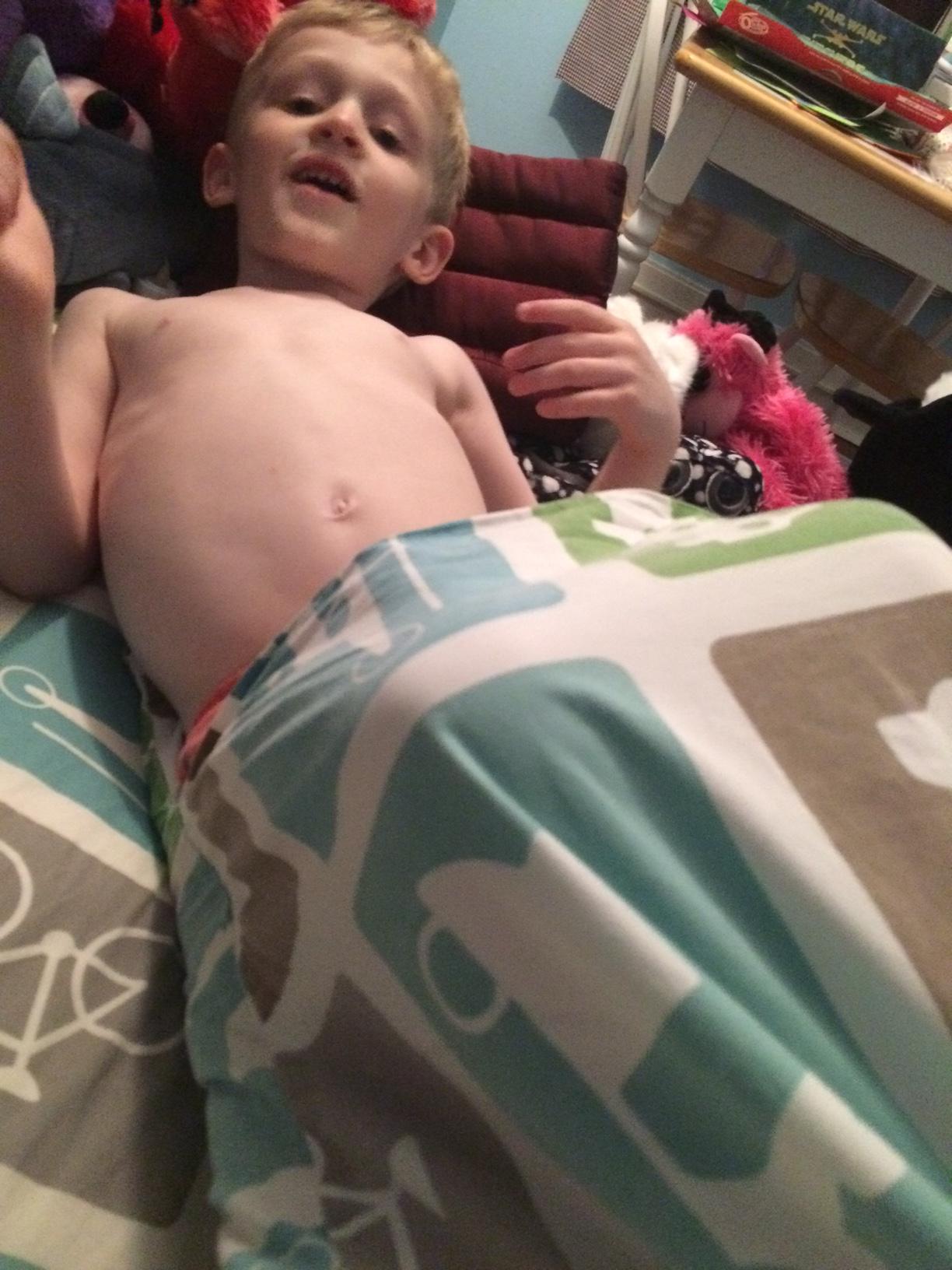 Using a pillowcase as a sleep sack