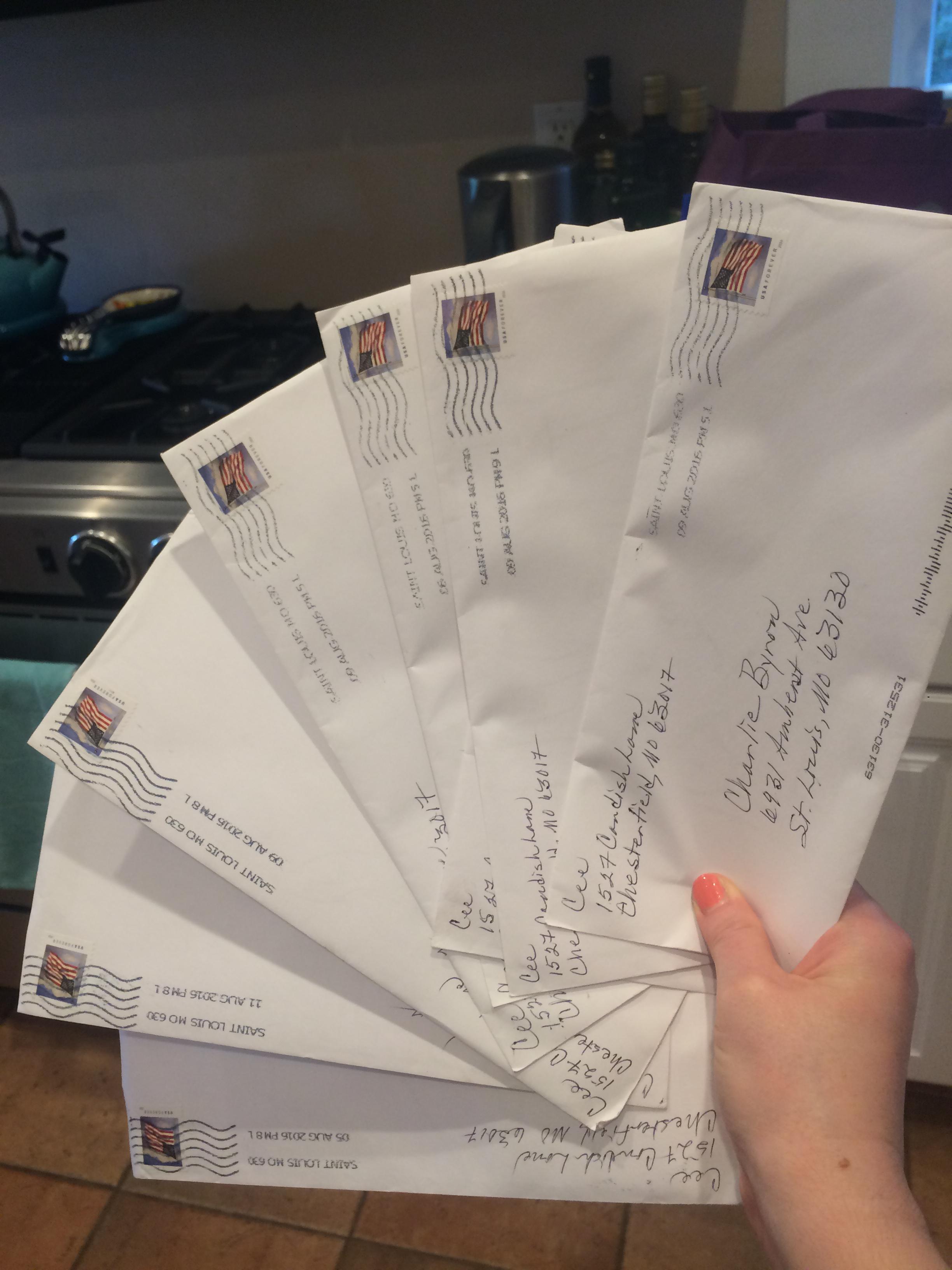Some but not all of the Faught Mail from just this week. We are so lucky.