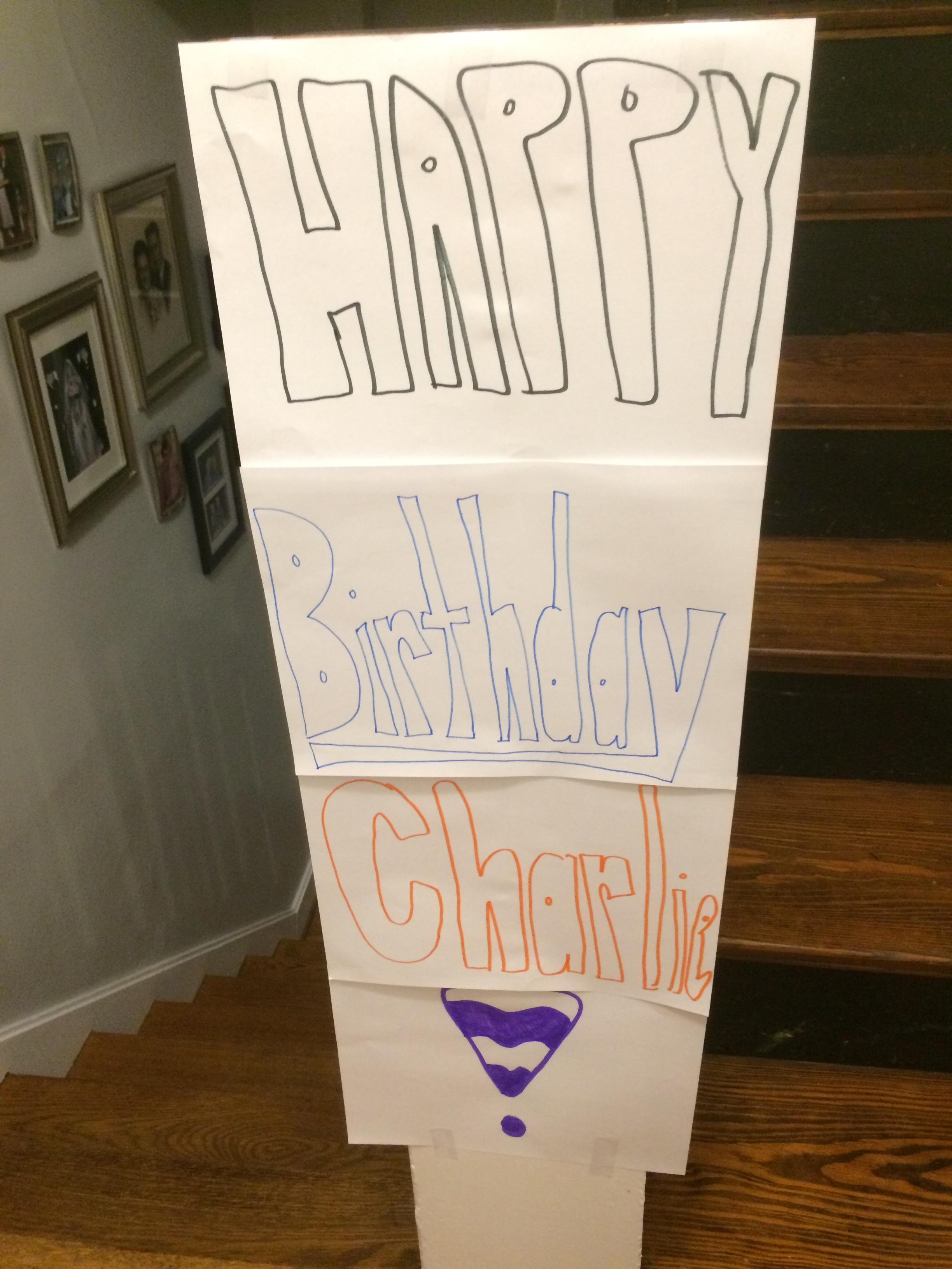 Happy fourth birthday Charlie !