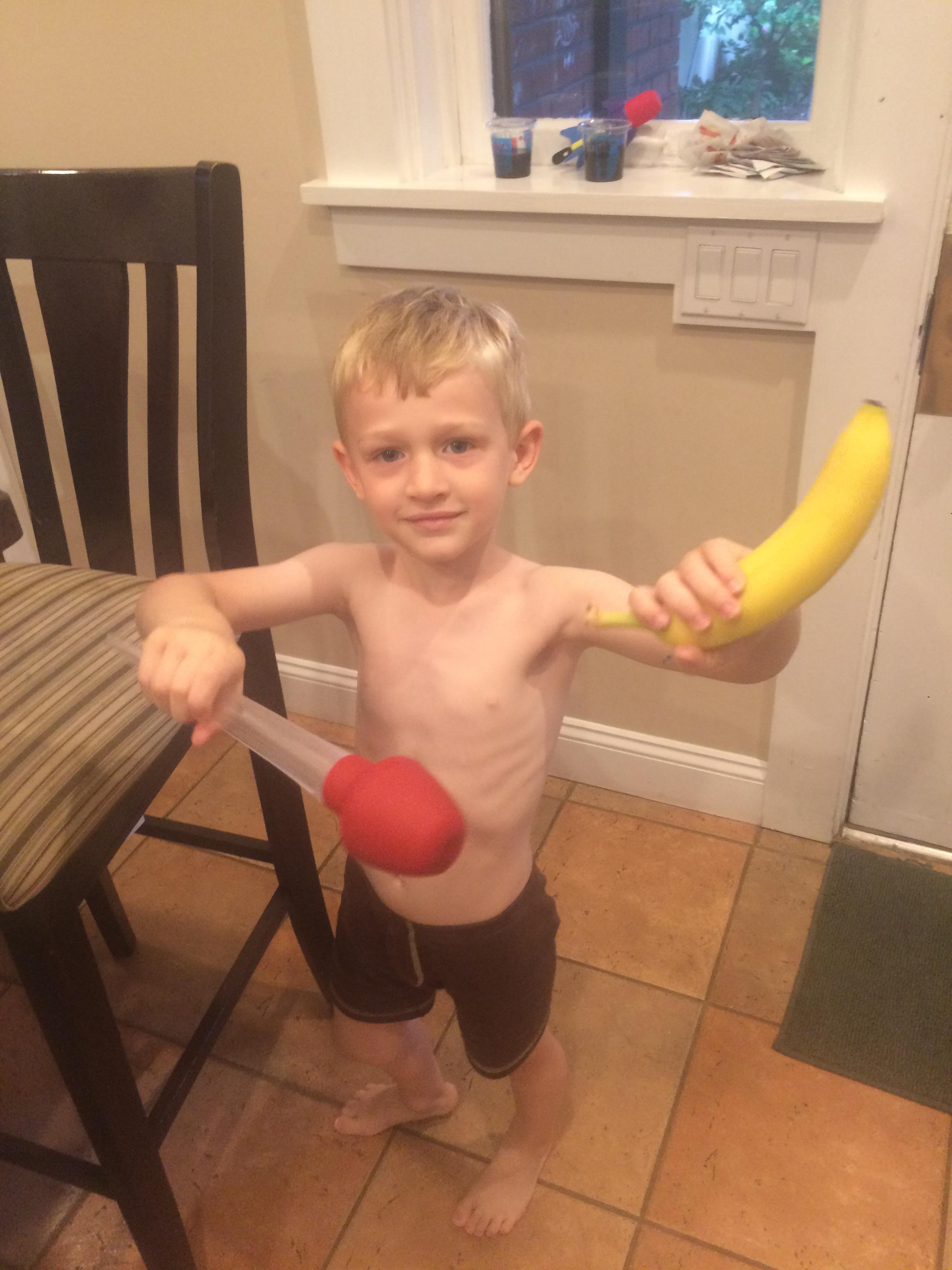 Charlie and the turkey Baster