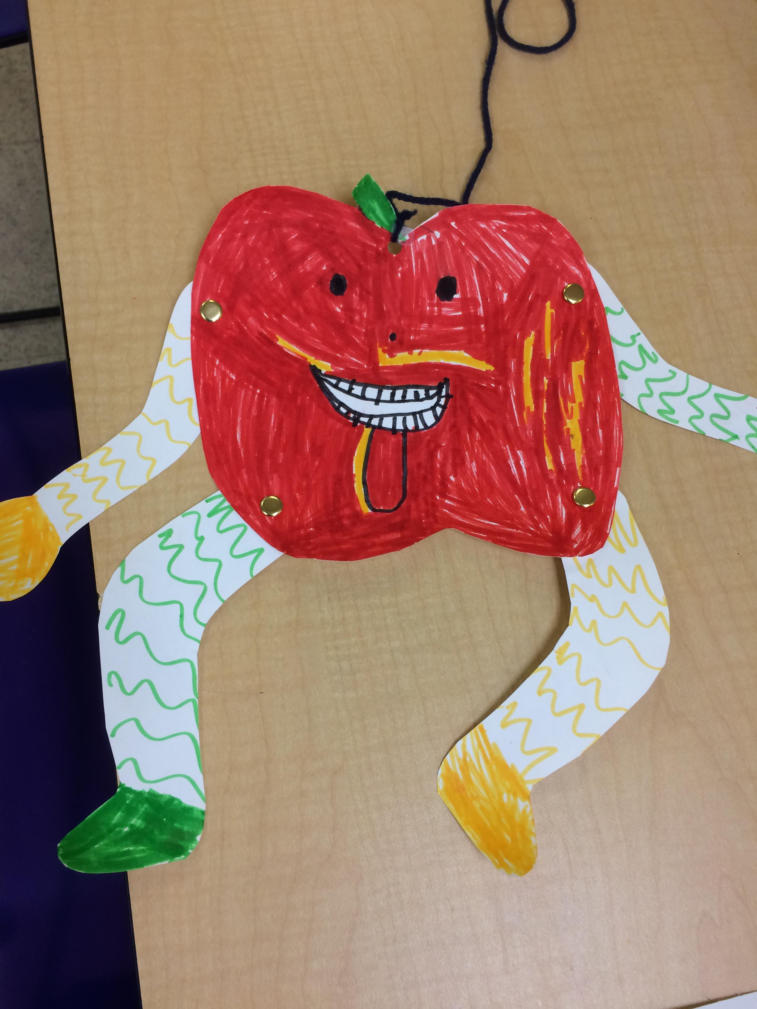 Apple man made at Shabbat school