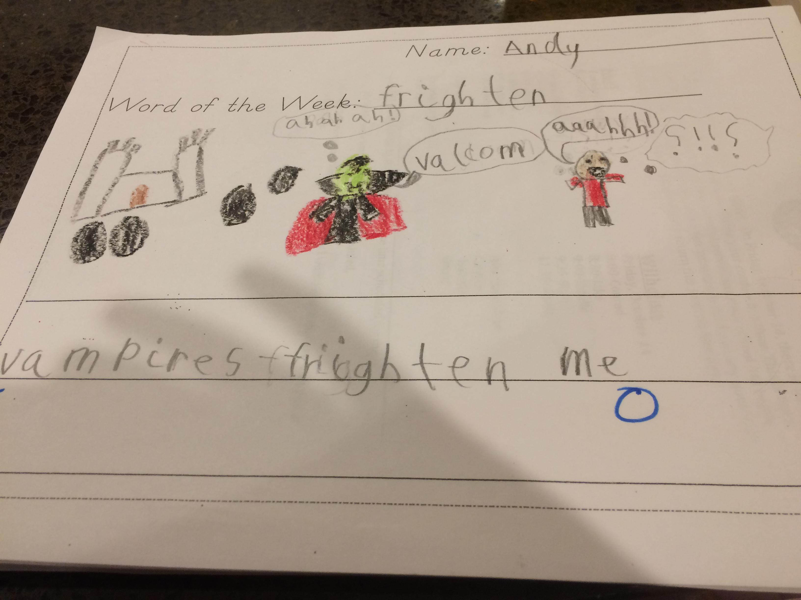 Andy school work