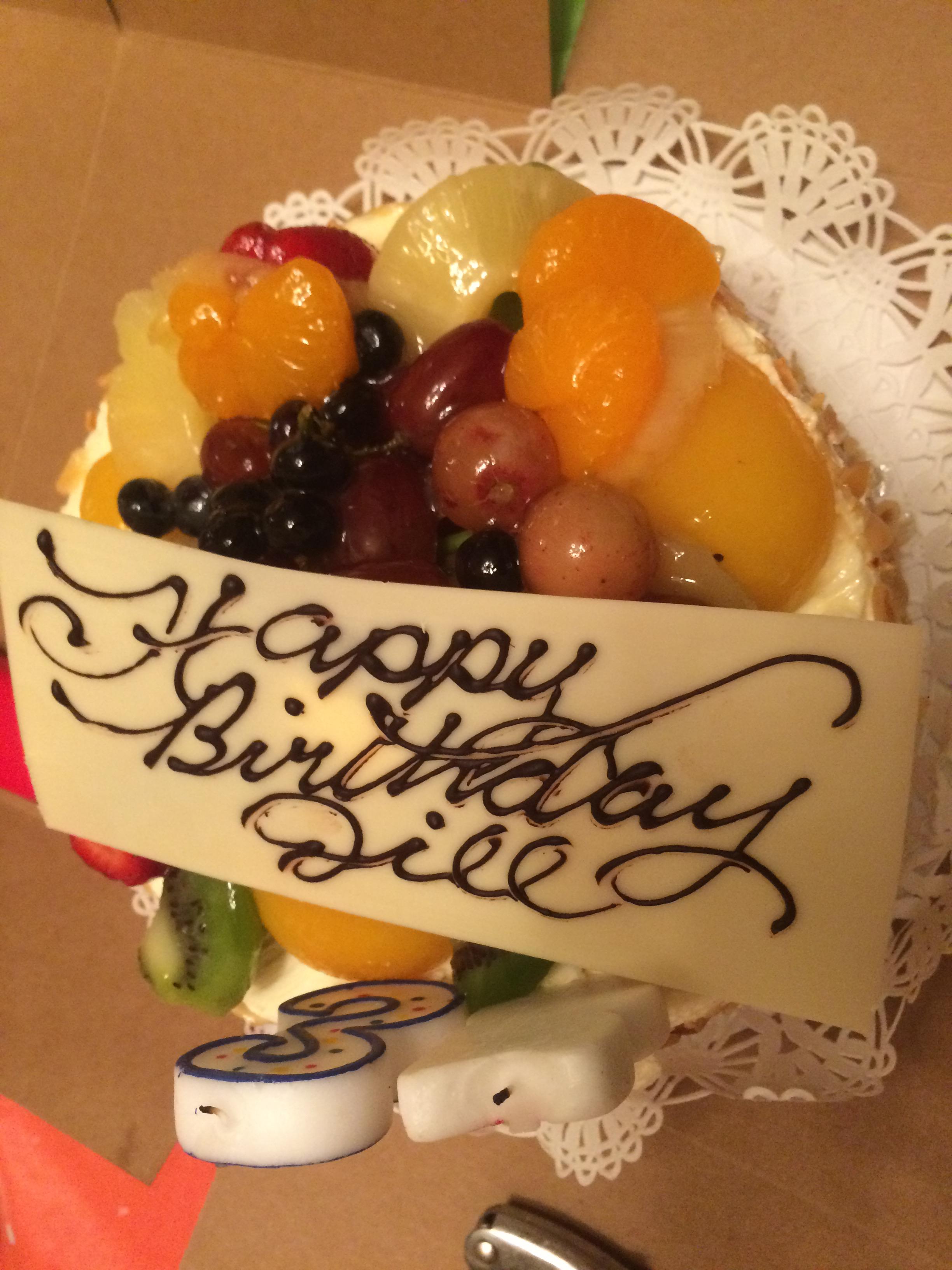 Cake after lobster