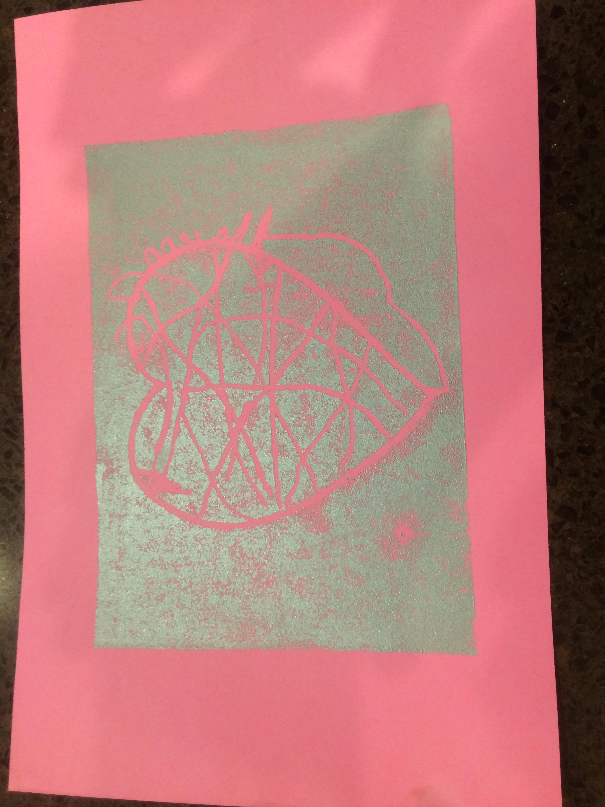 Print making by Charlie