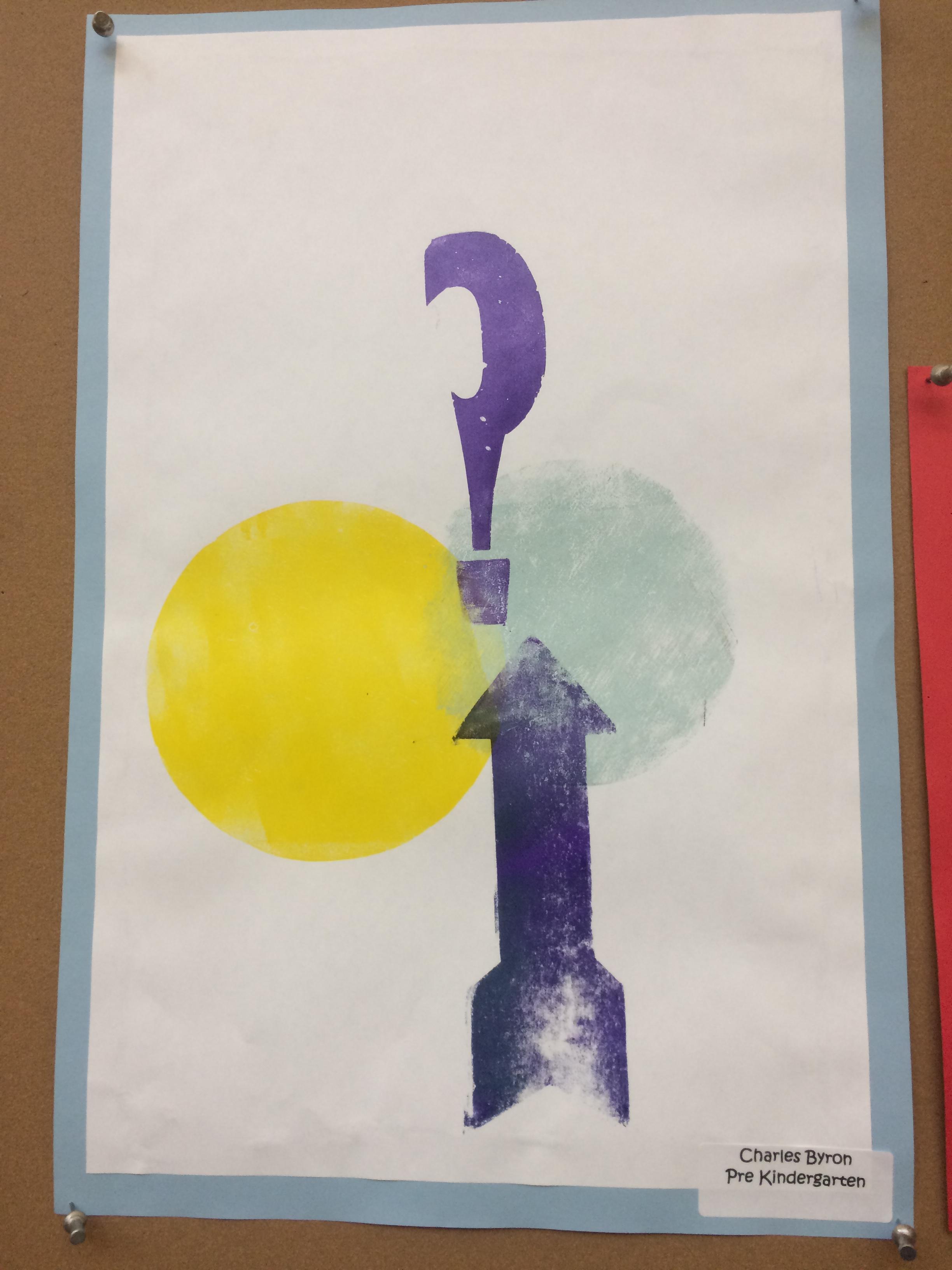Charlie's print on the wall